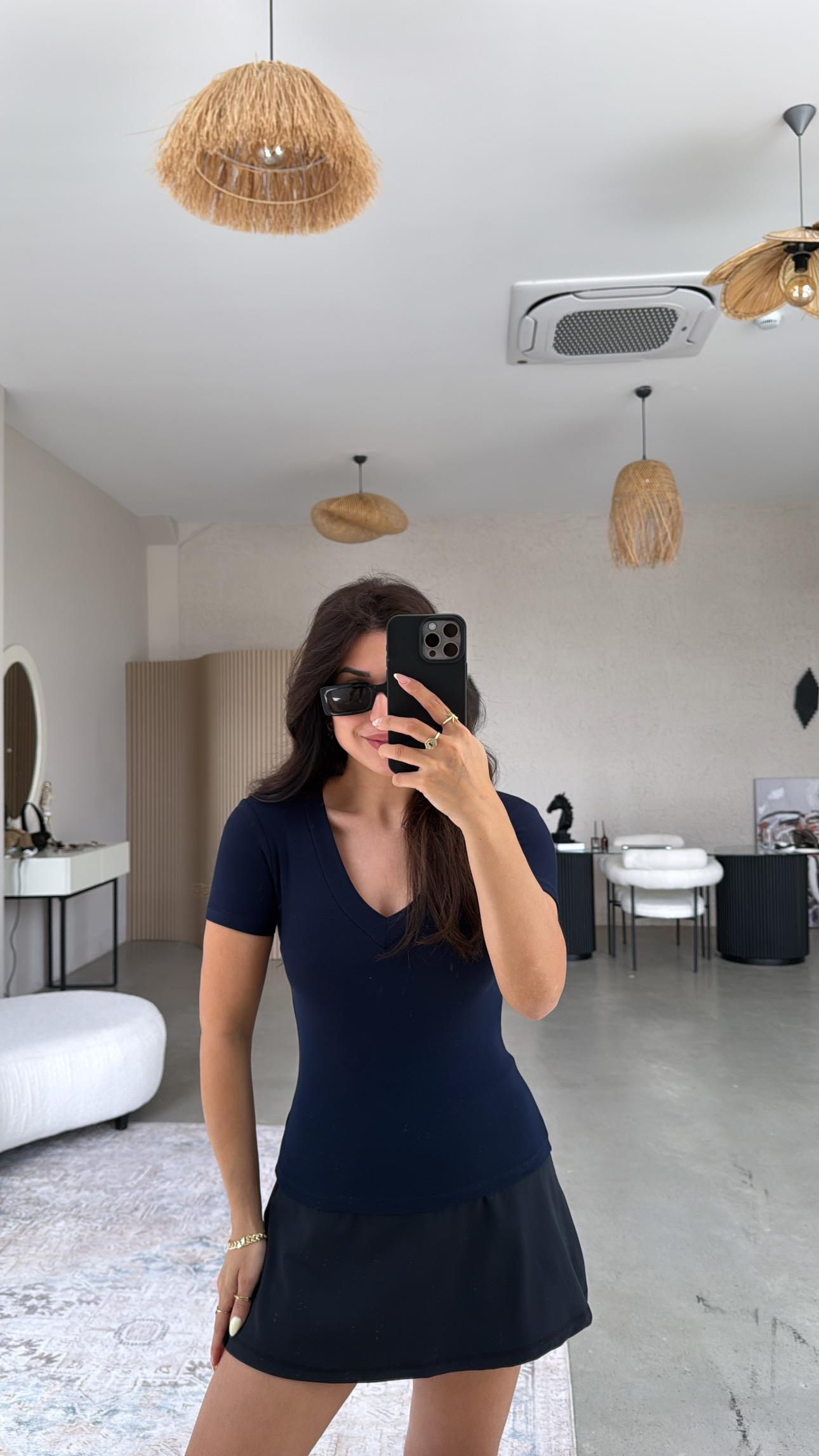 Lacivert V Yaka Oys Basic