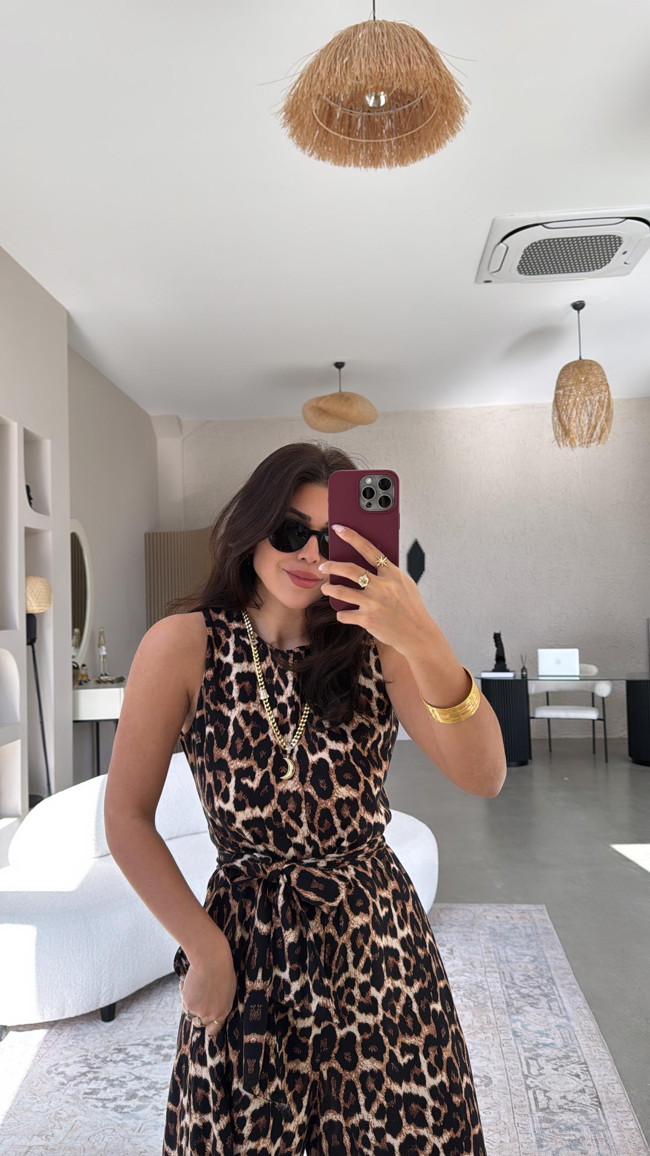 Leopar Desenli Bol Paça Tulum