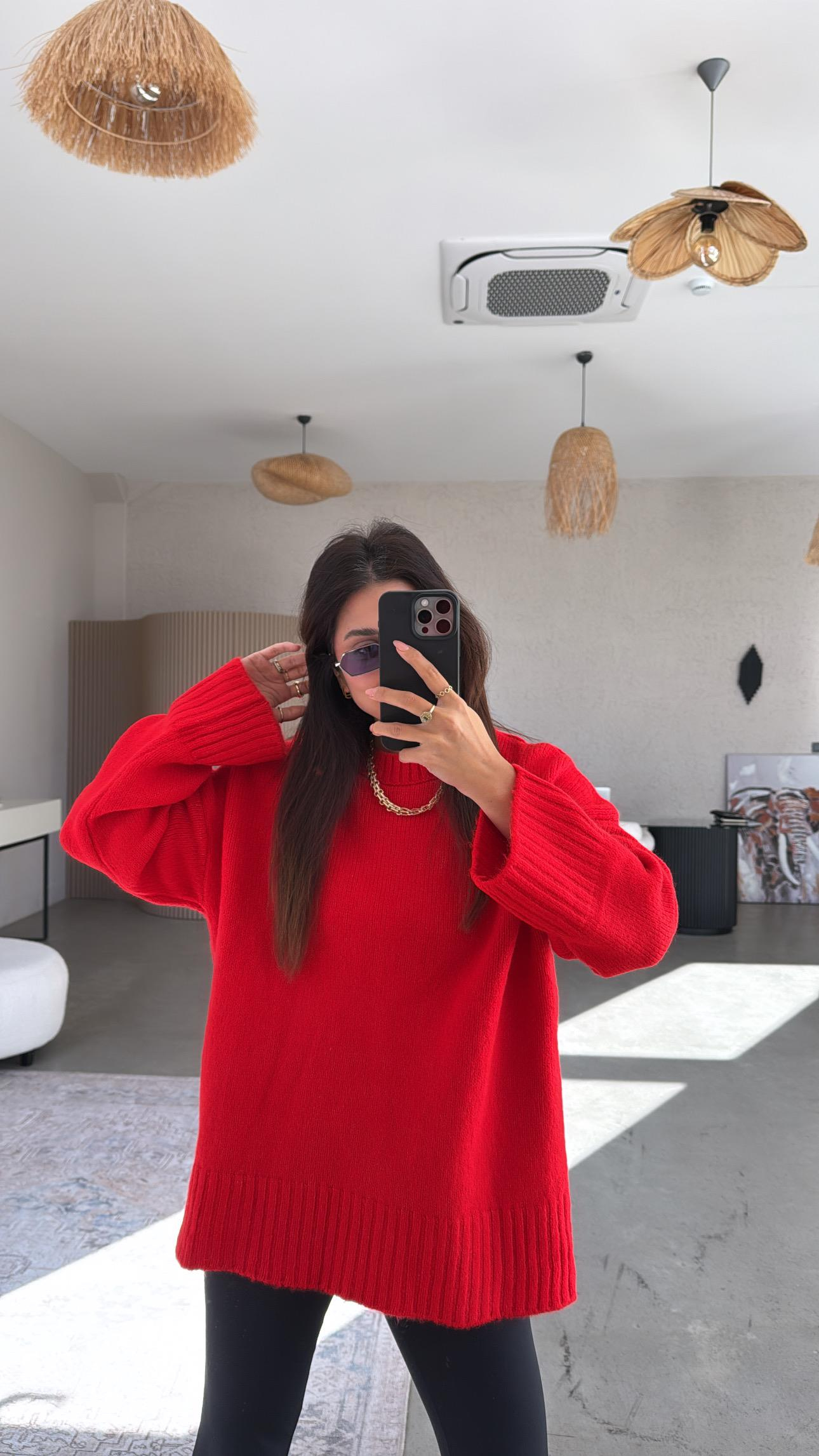 Mercan Yumoş Bisiklet Yaka Basic Kazak