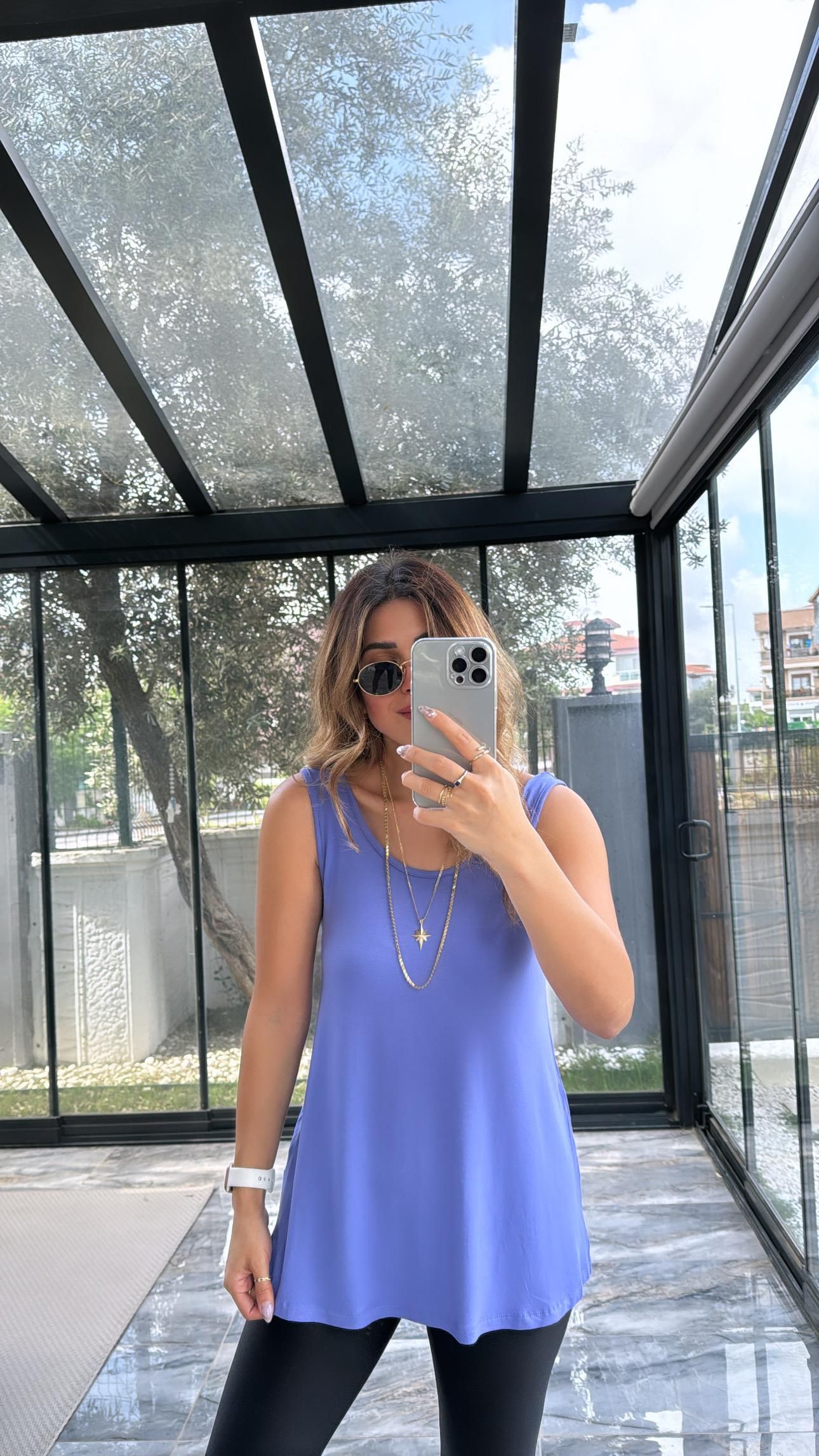 Mor Kalın Askı Salaş Atlet