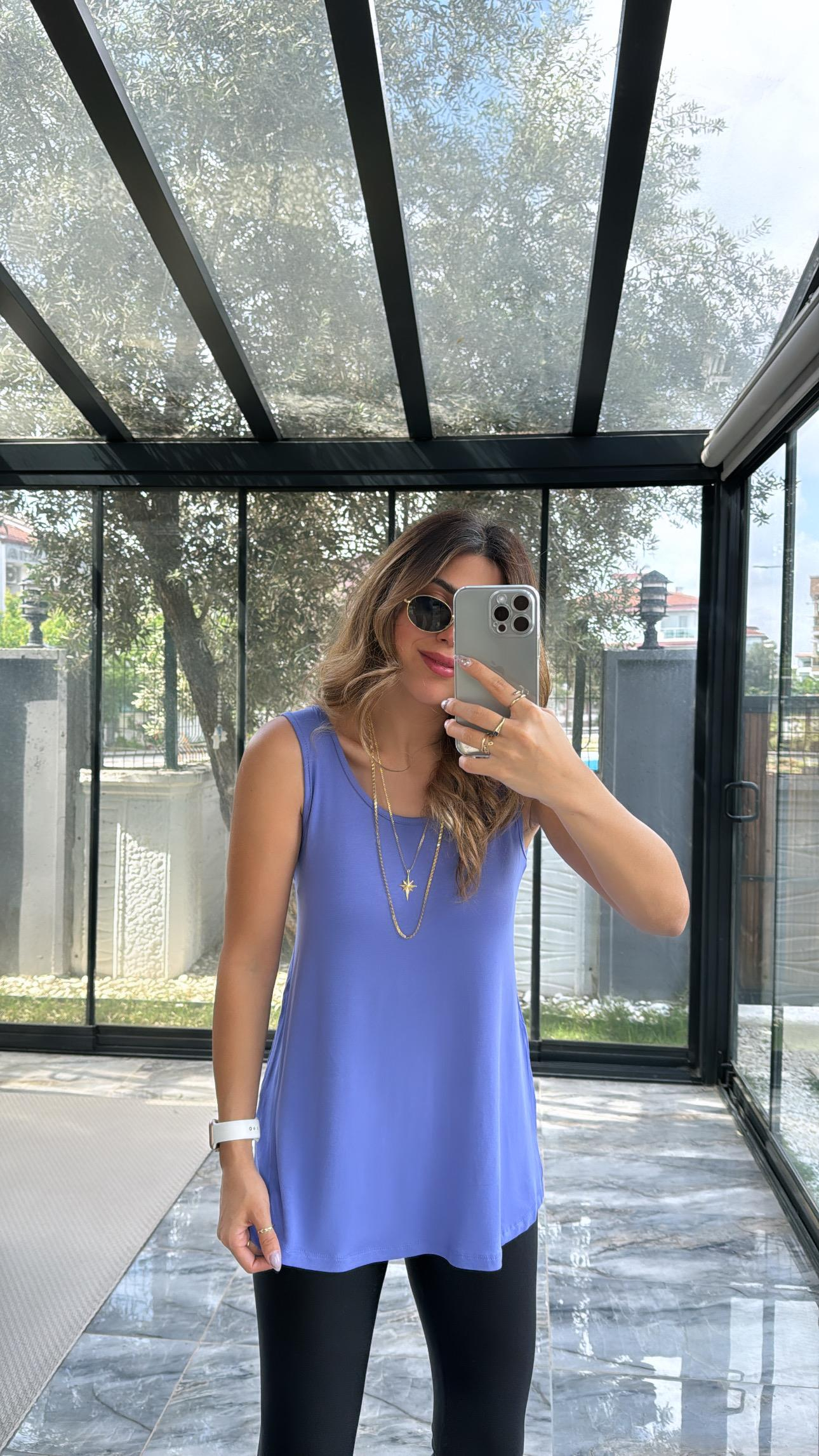 Mor Kalın Askı Salaş Atlet