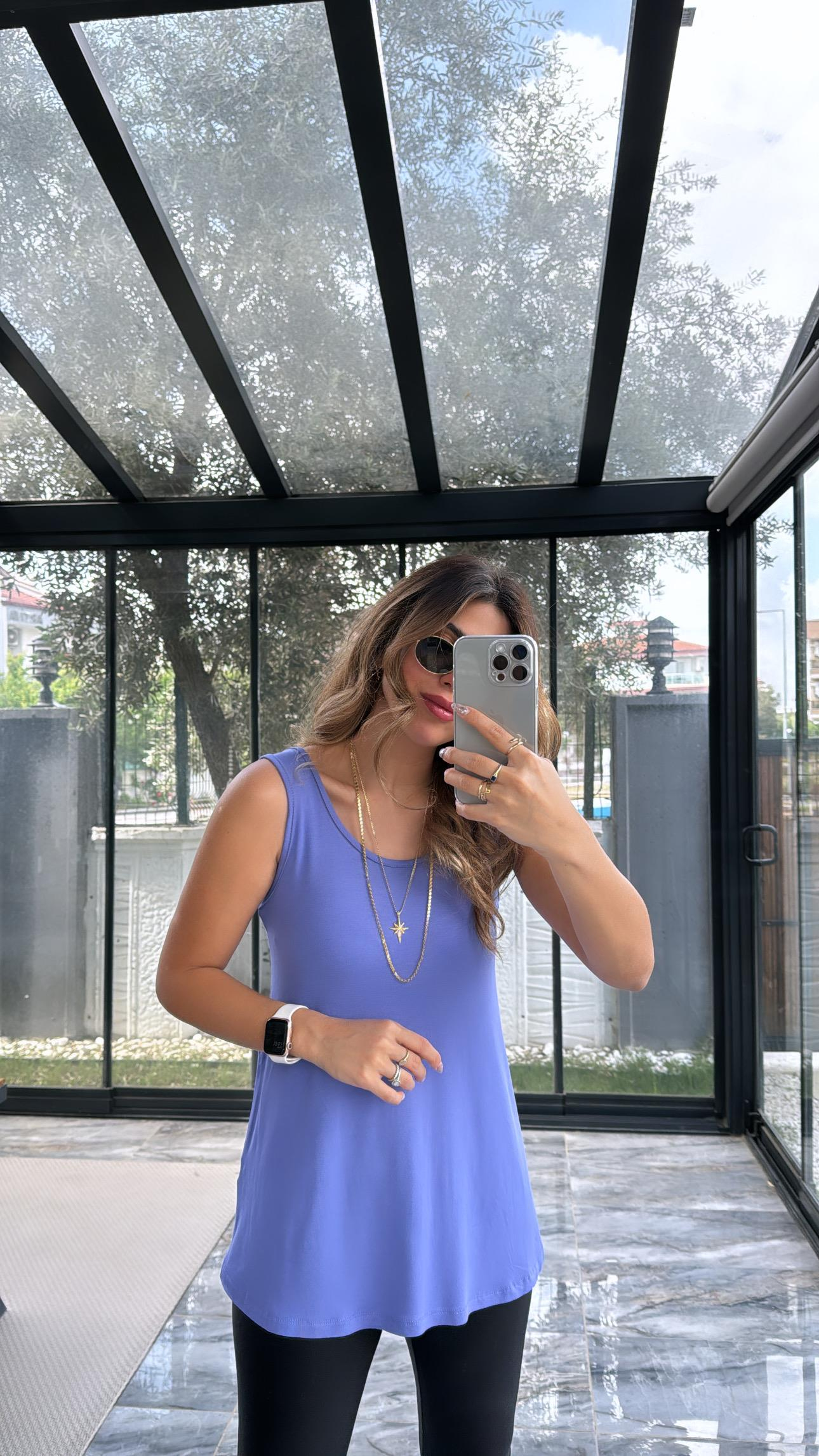 Mor Kalın Askı Salaş Atlet