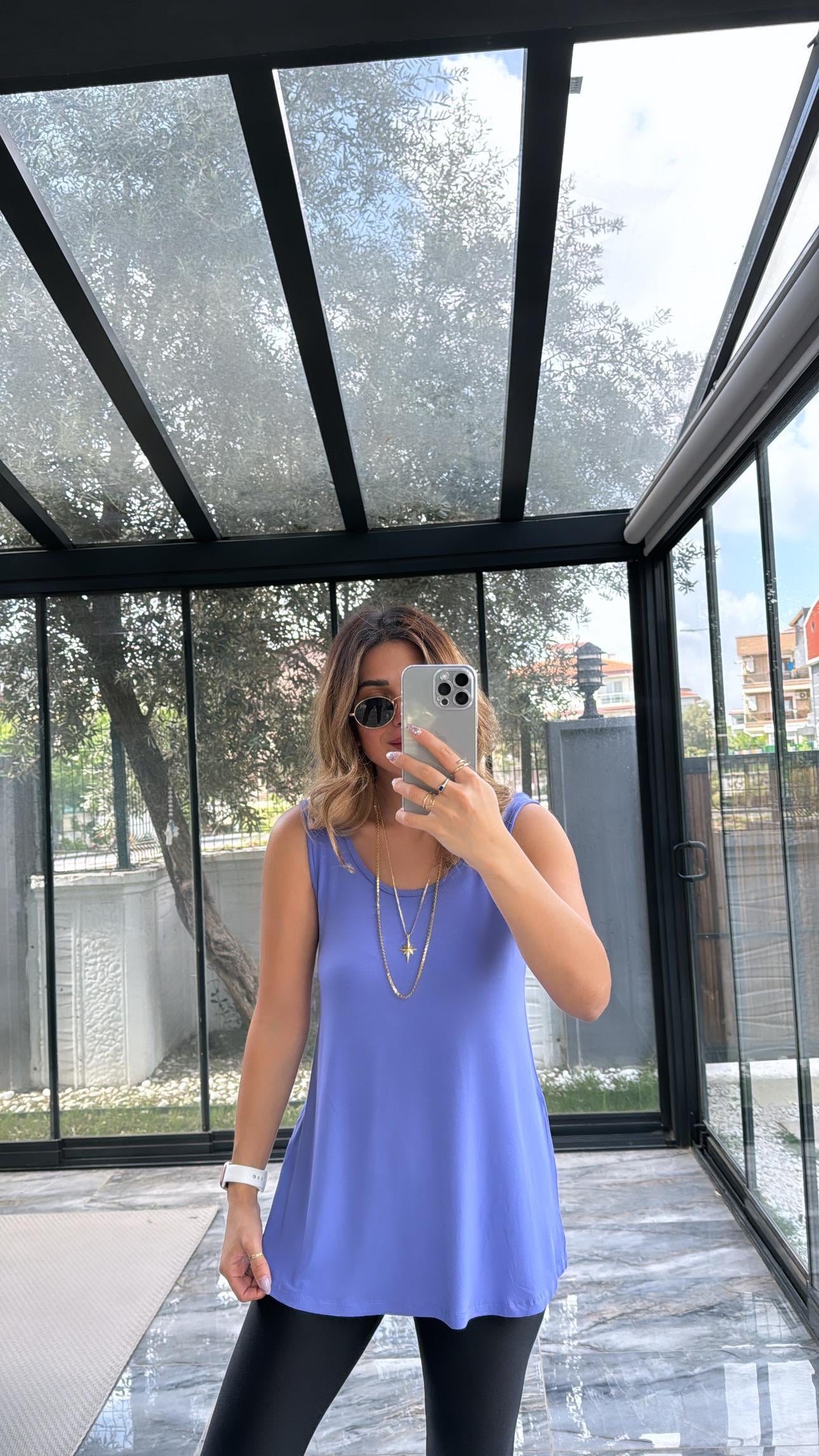 Mor Kalın Askı Salaş Atlet