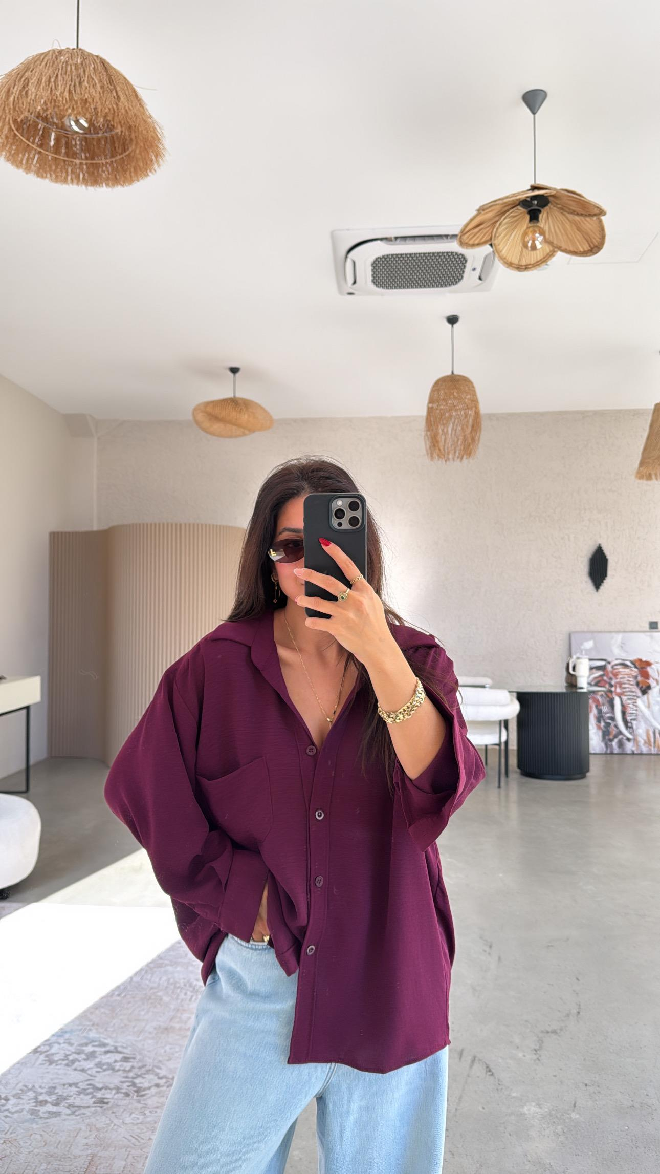 Mürdüm Tiril Gömlek