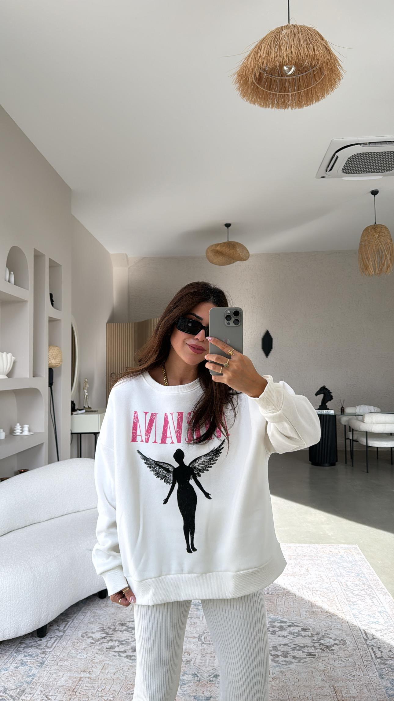 Nirvana Üç İplik Sweatshirt