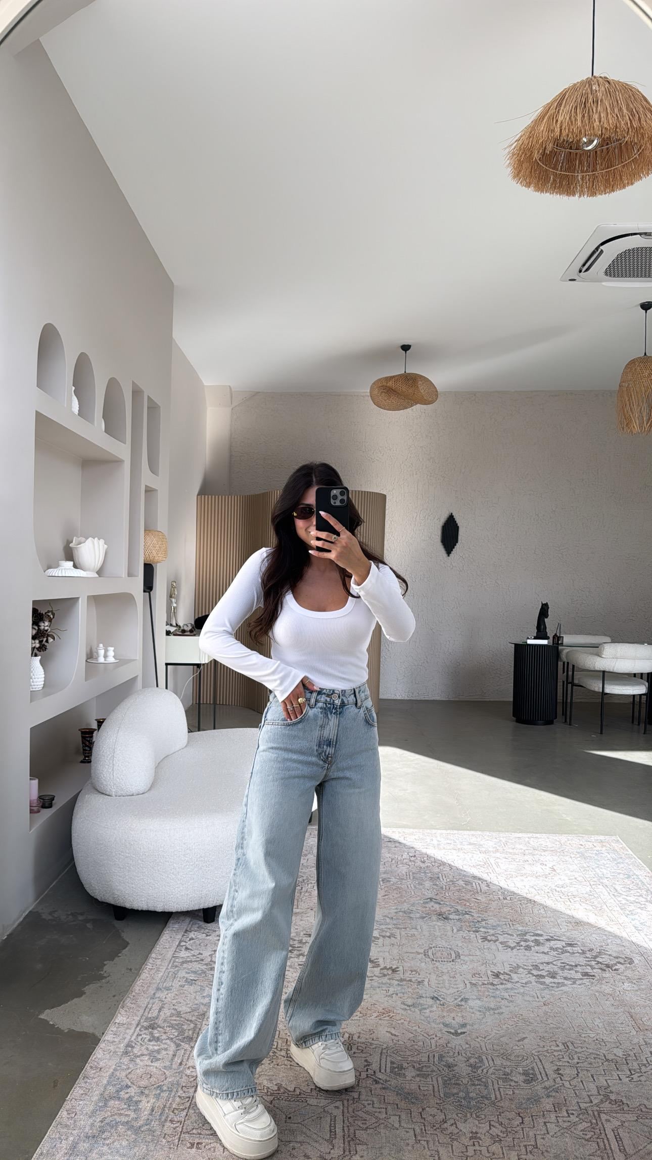 Orjinal ZR Açık Renk Balon Jean