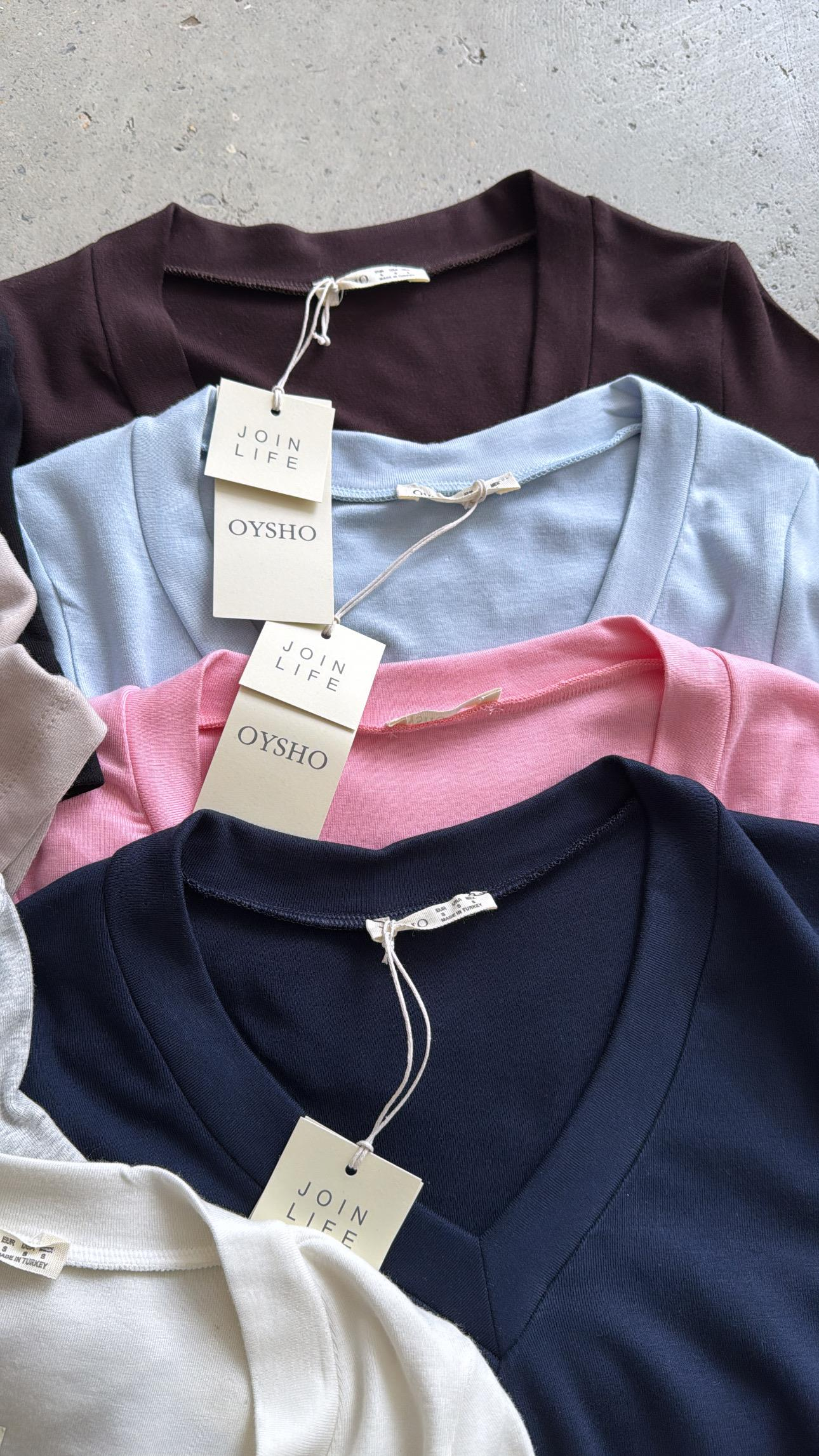 Pembe V Yaka Oys Basic