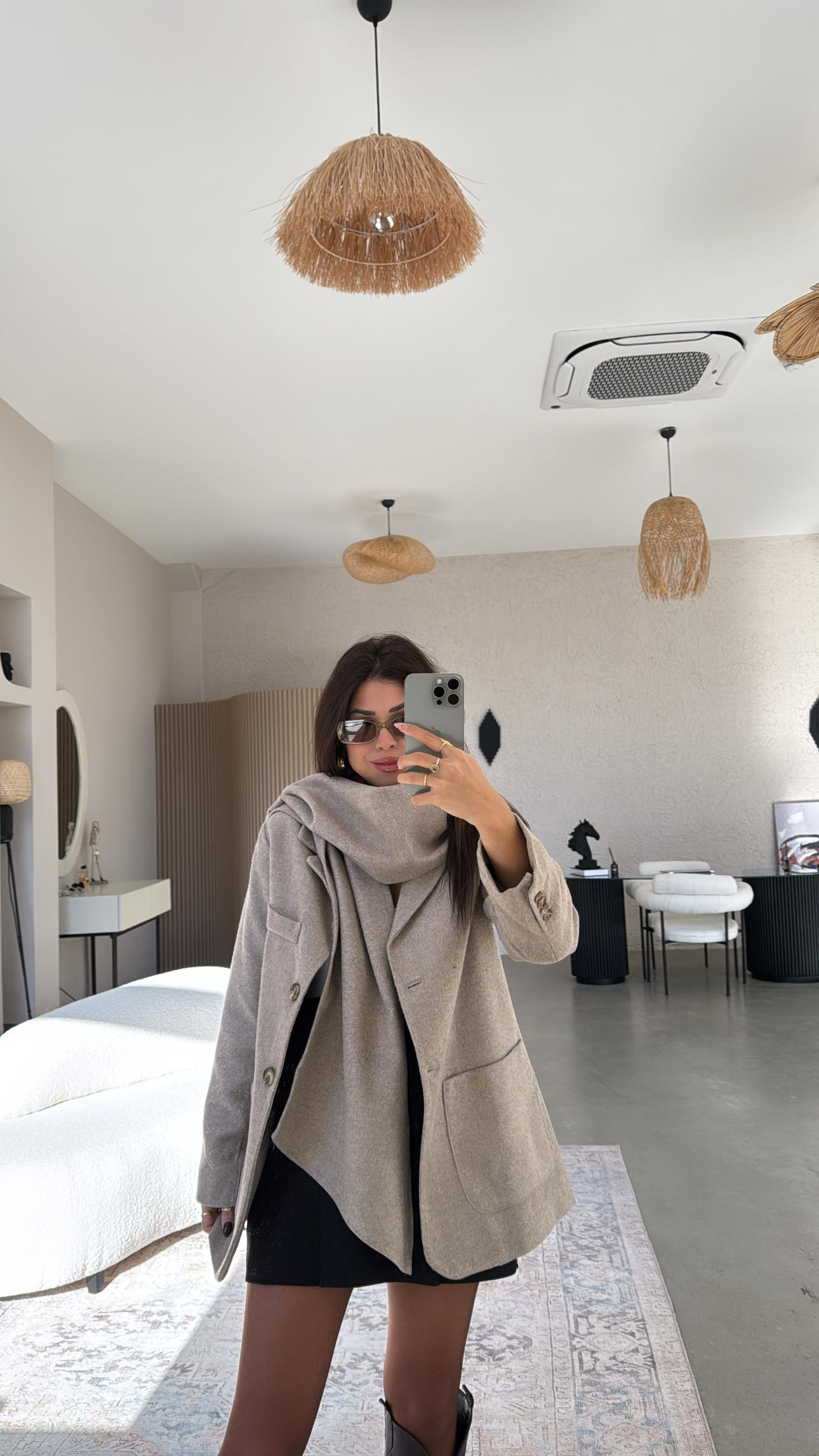 Premium Kaşe Şallı Ceket
