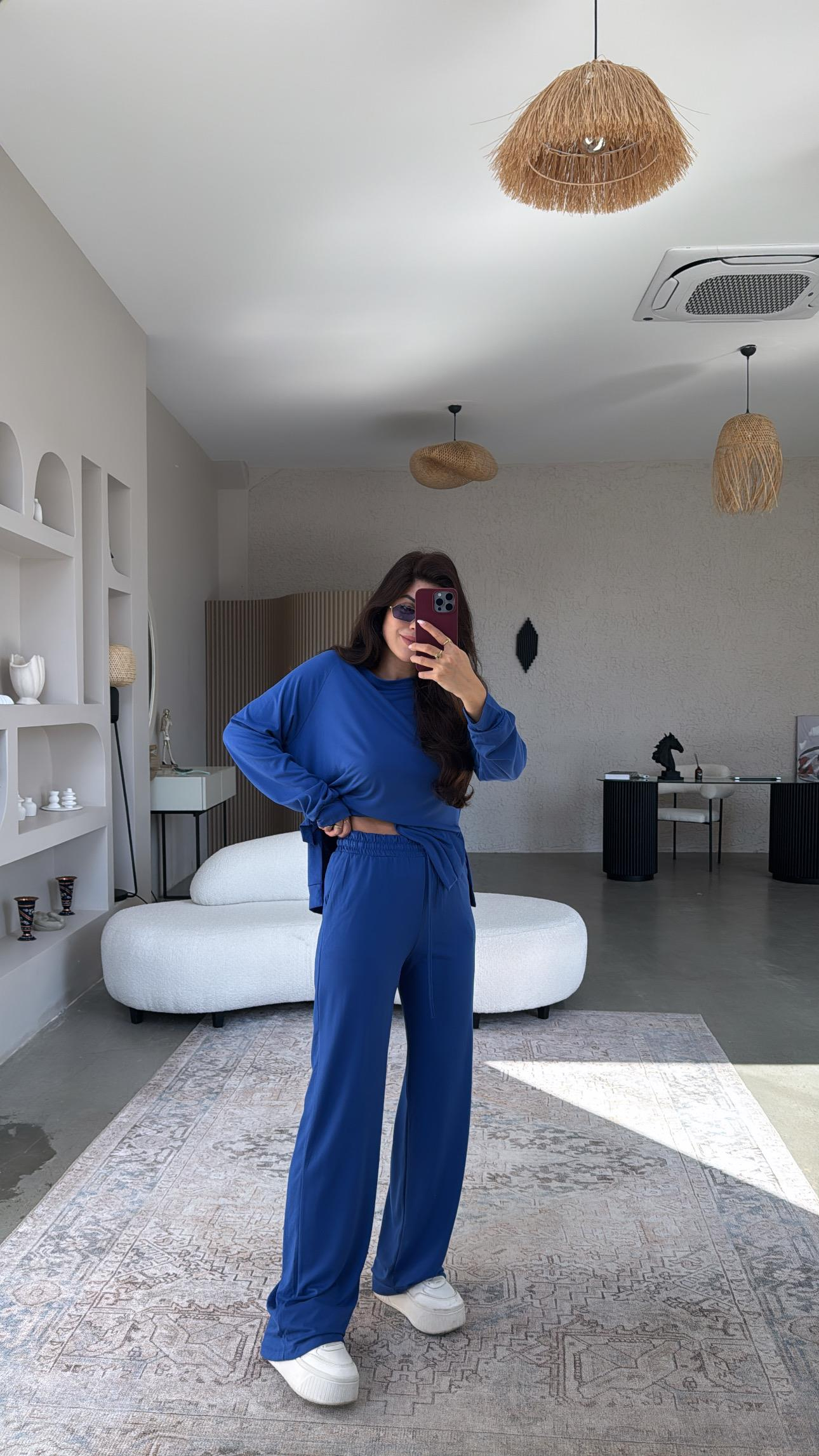 Saks Mavi Modal Basic Takım