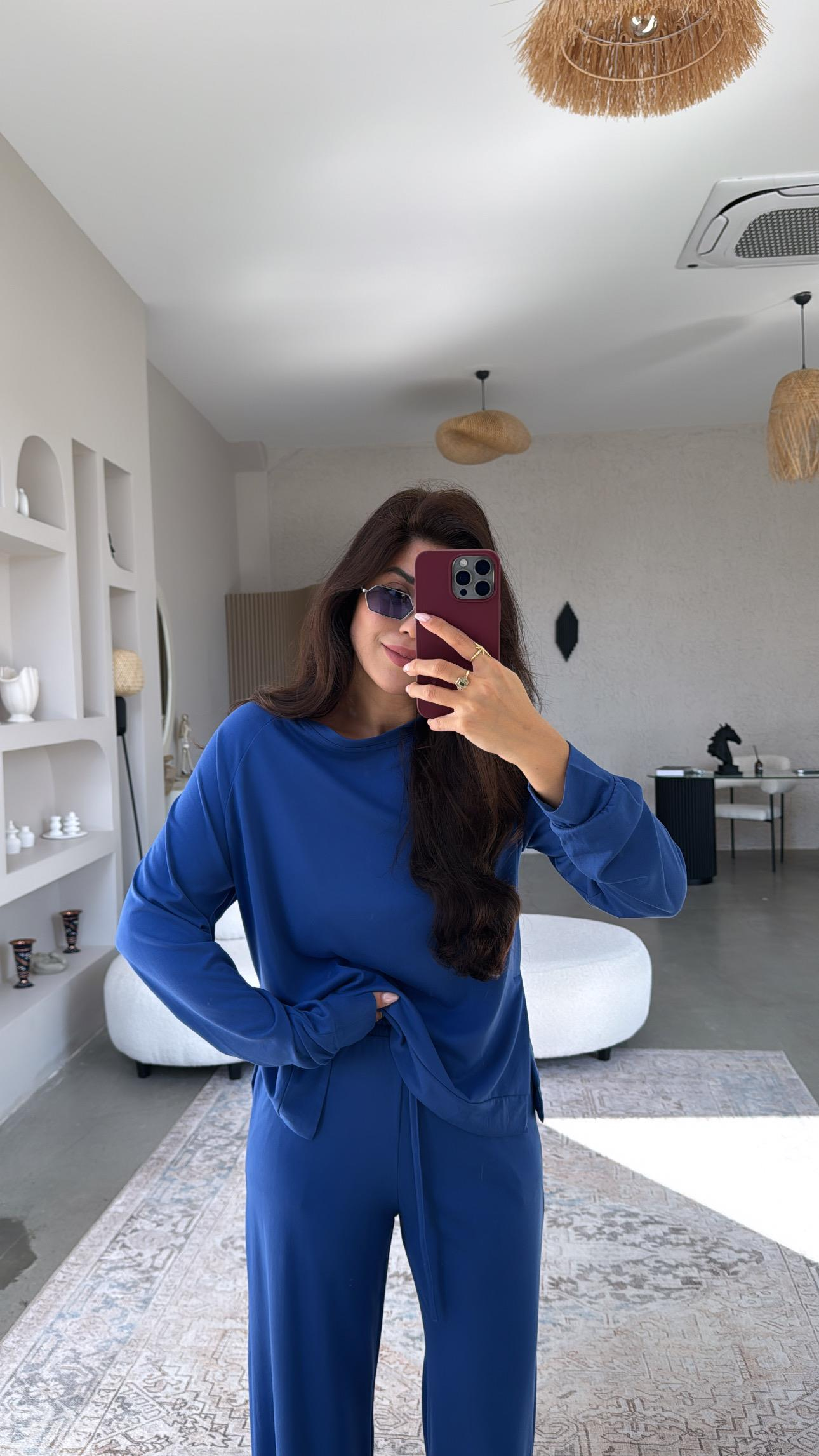 Saks Mavi Modal Basic Takım