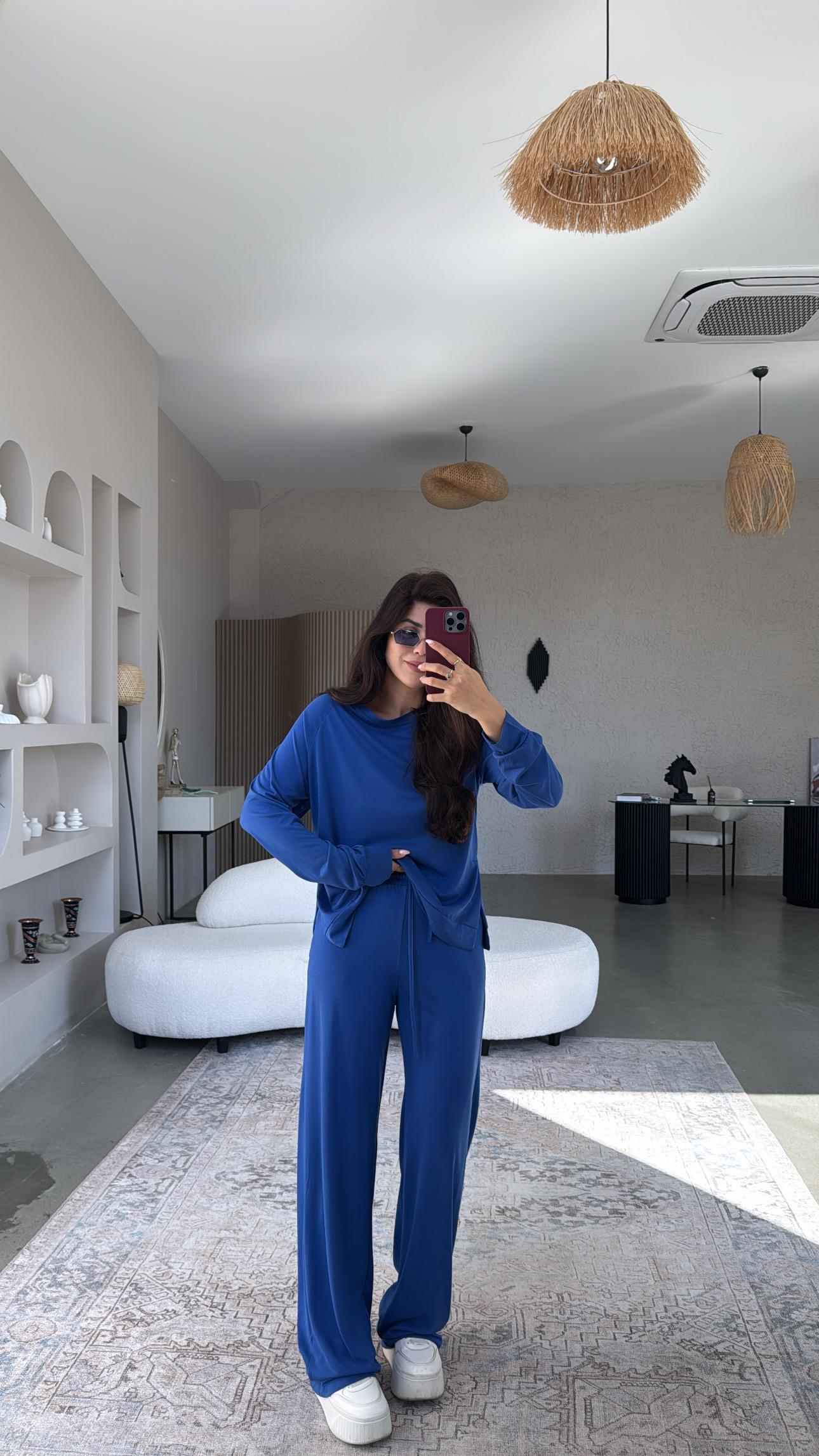 Saks Mavi Modal Basic Takım