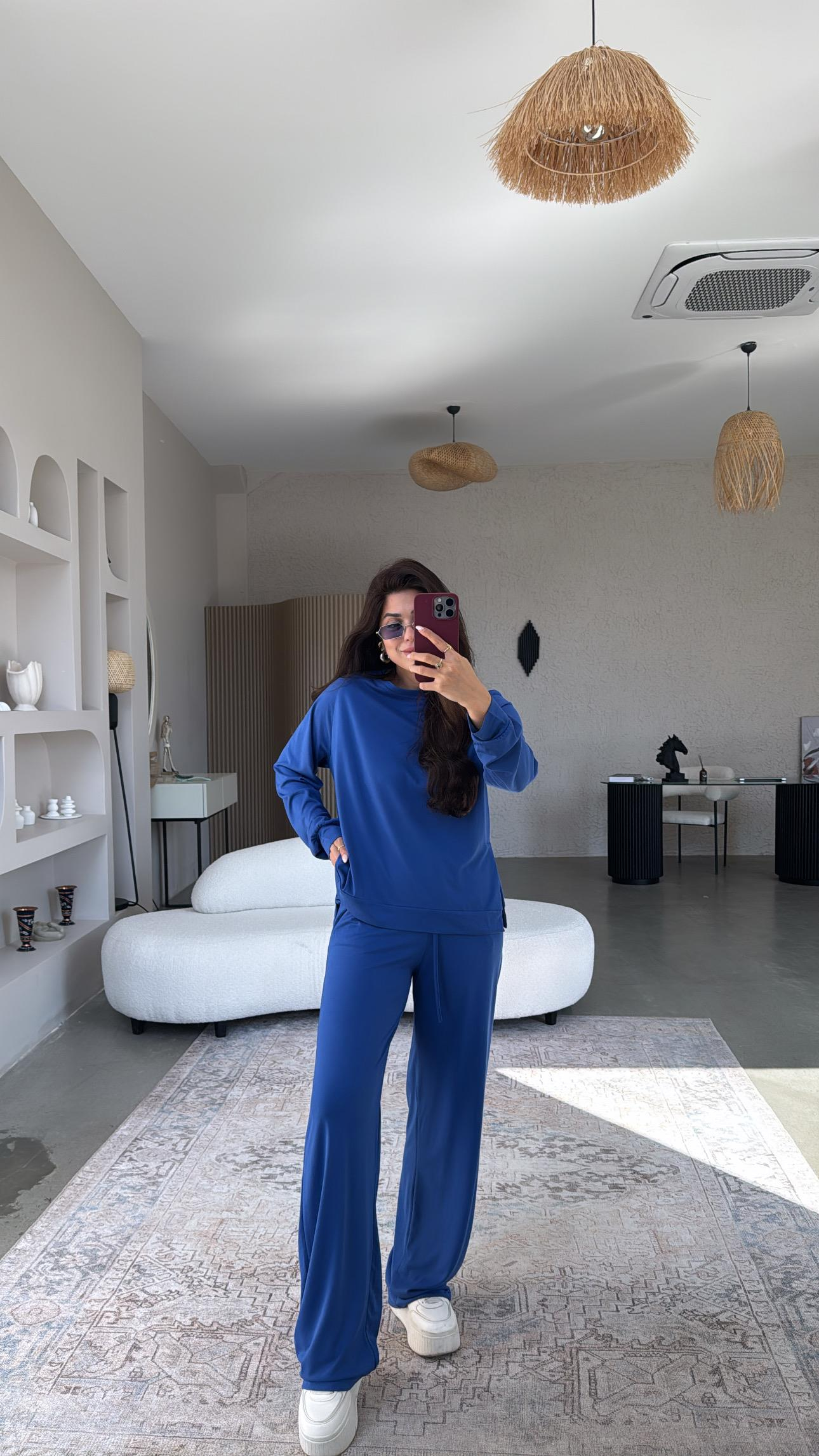 Saks Mavi Modal Basic Takım