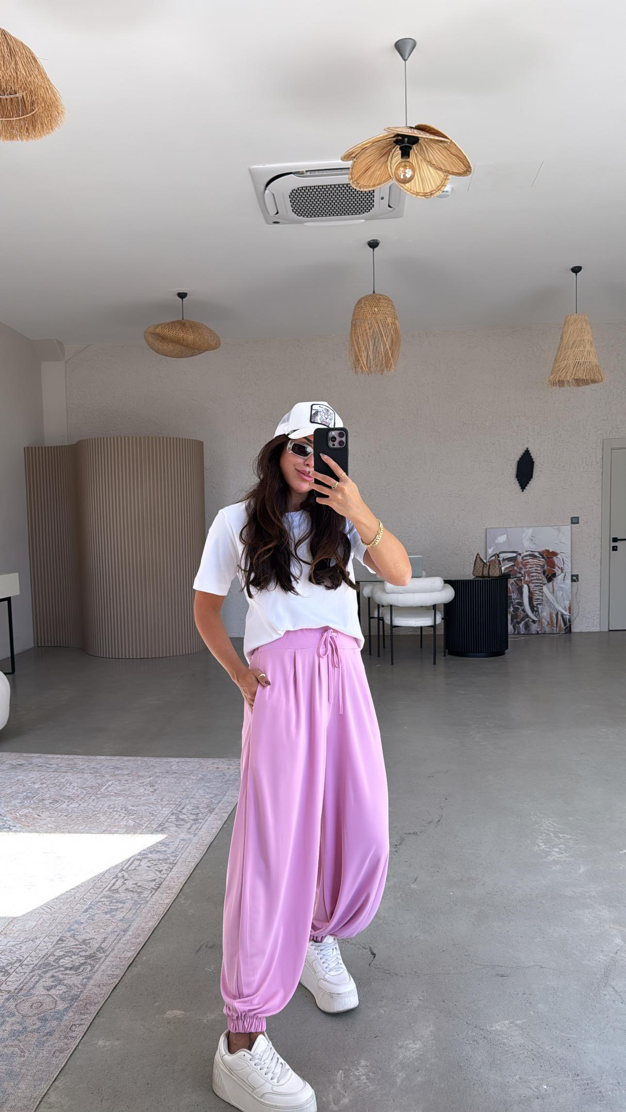 Şeker Pembe Buzzy Şalvar