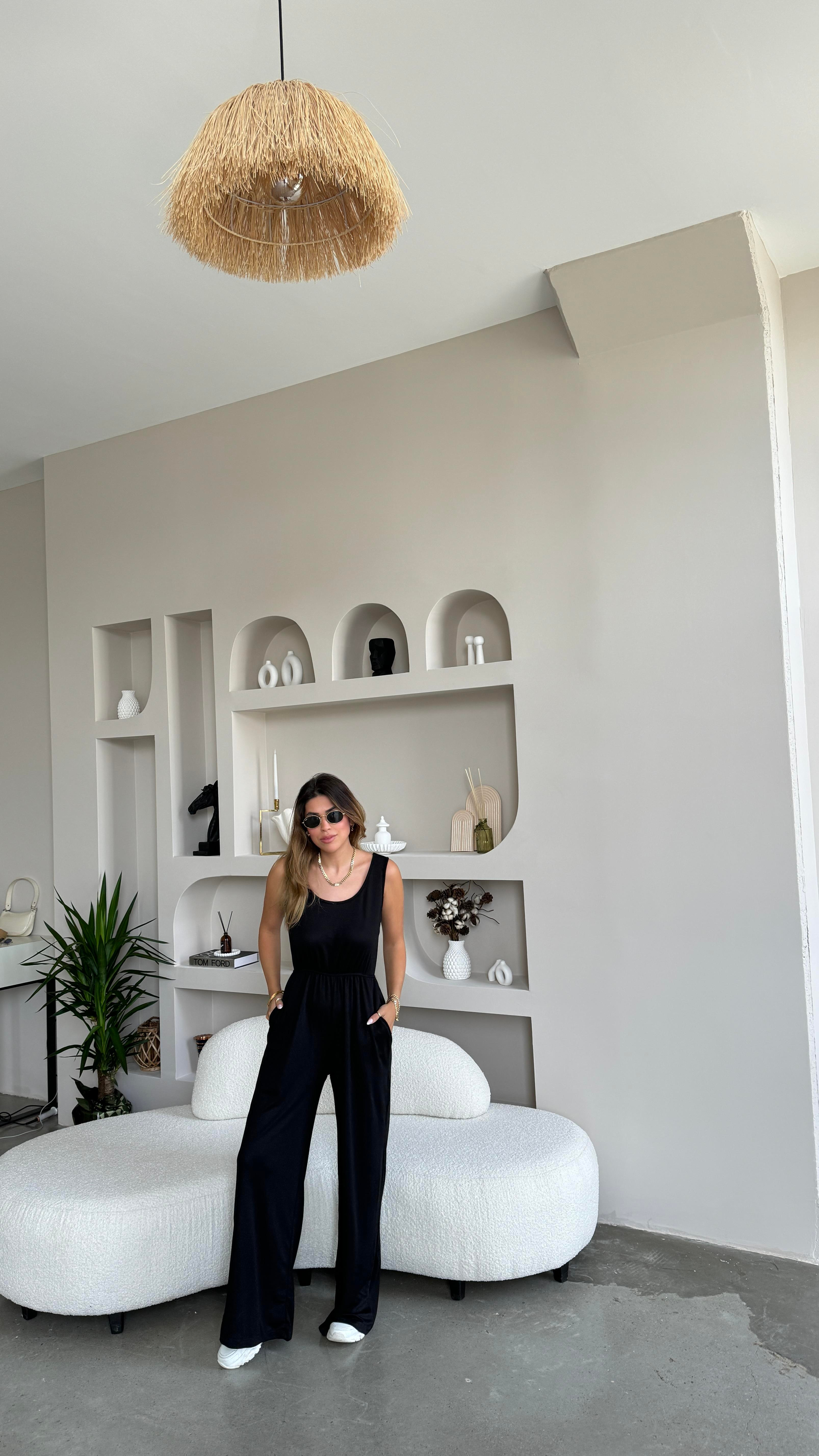 Siyah Basic Modal Tulum