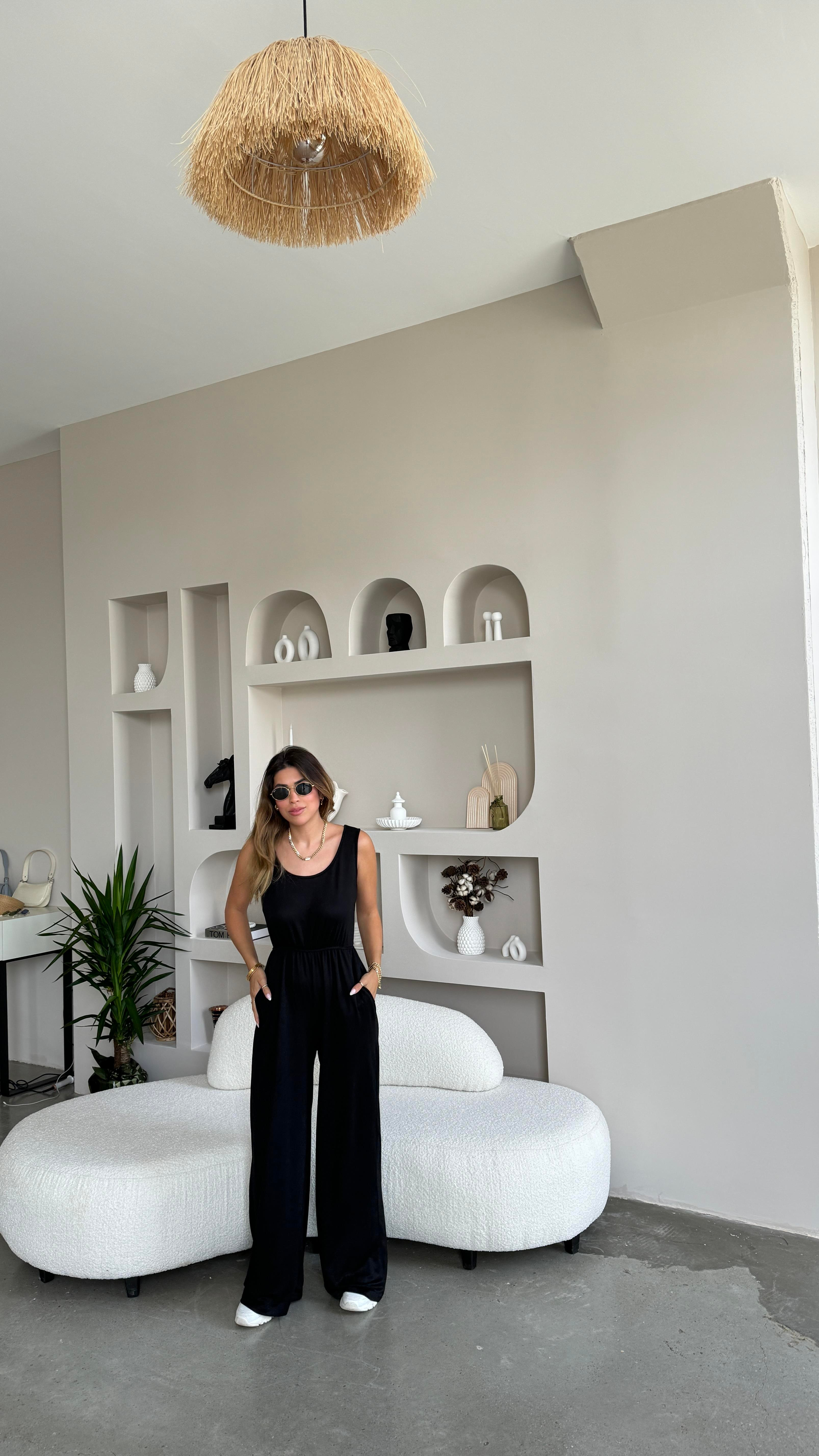 Siyah Basic Modal Tulum