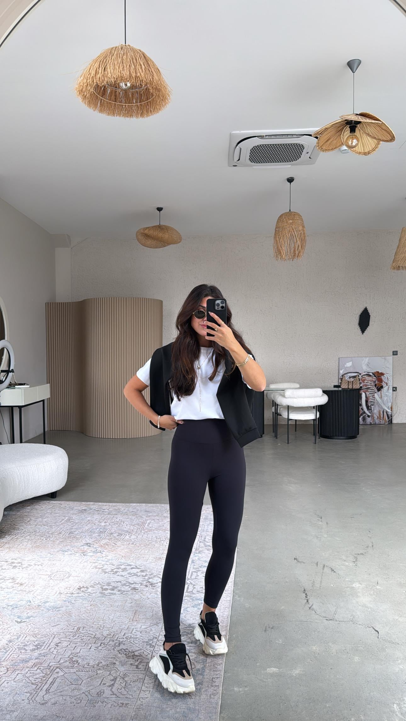 Siyah Oys Basic Tayt