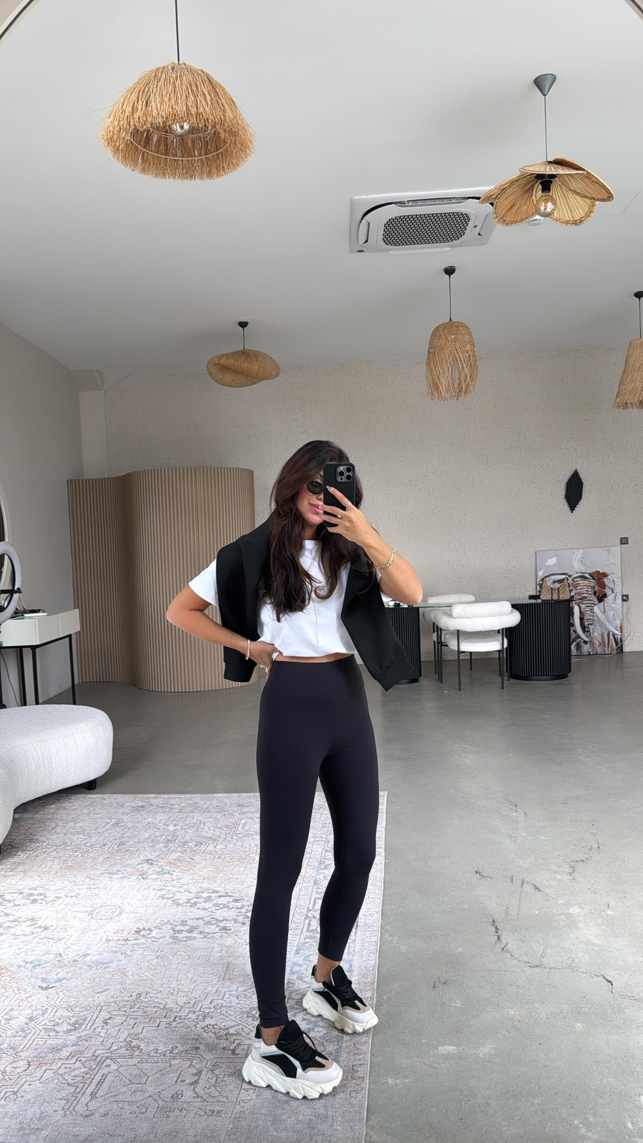 Siyah Oys Basic Tayt