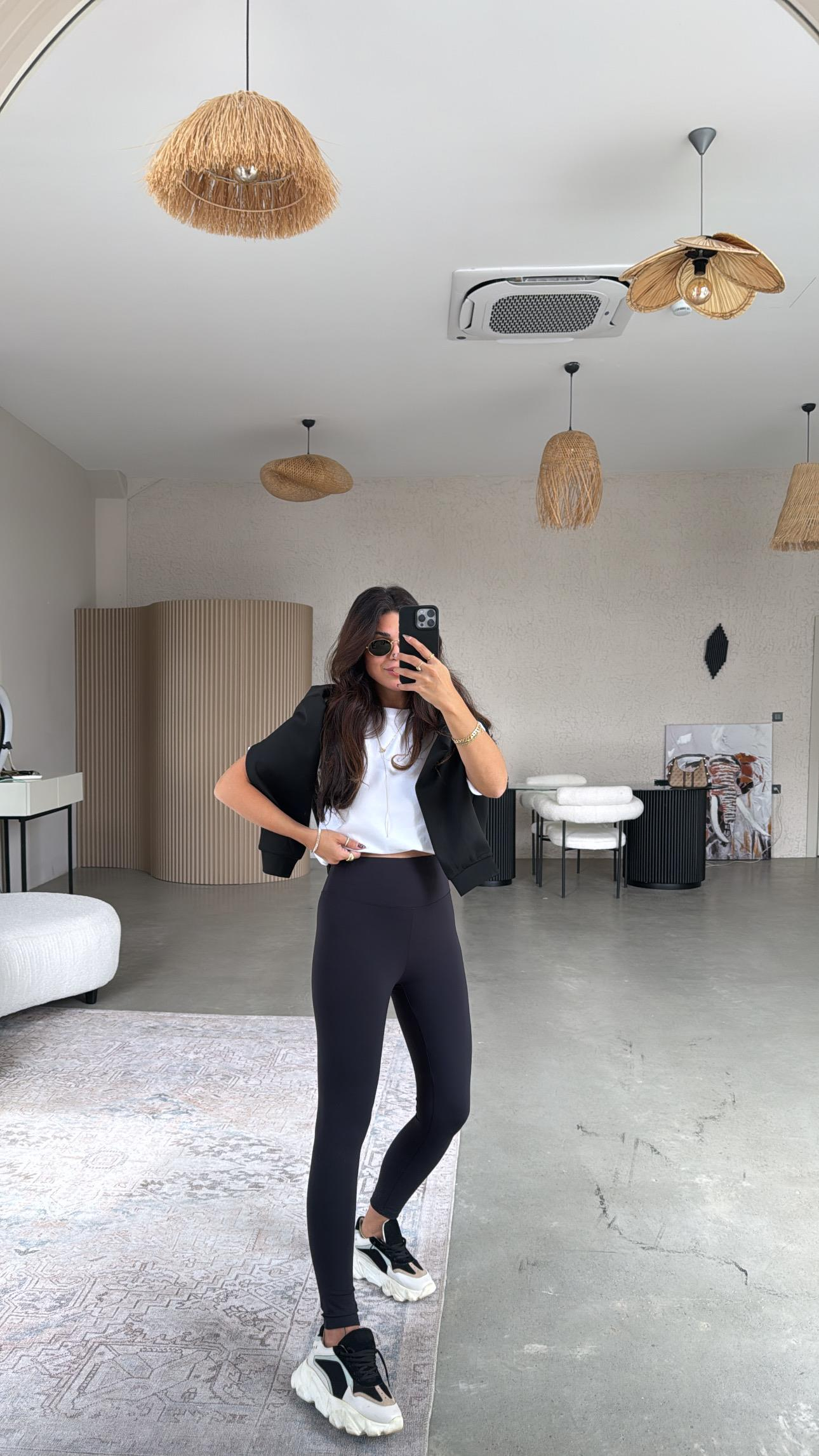 Siyah Oys Basic Tayt