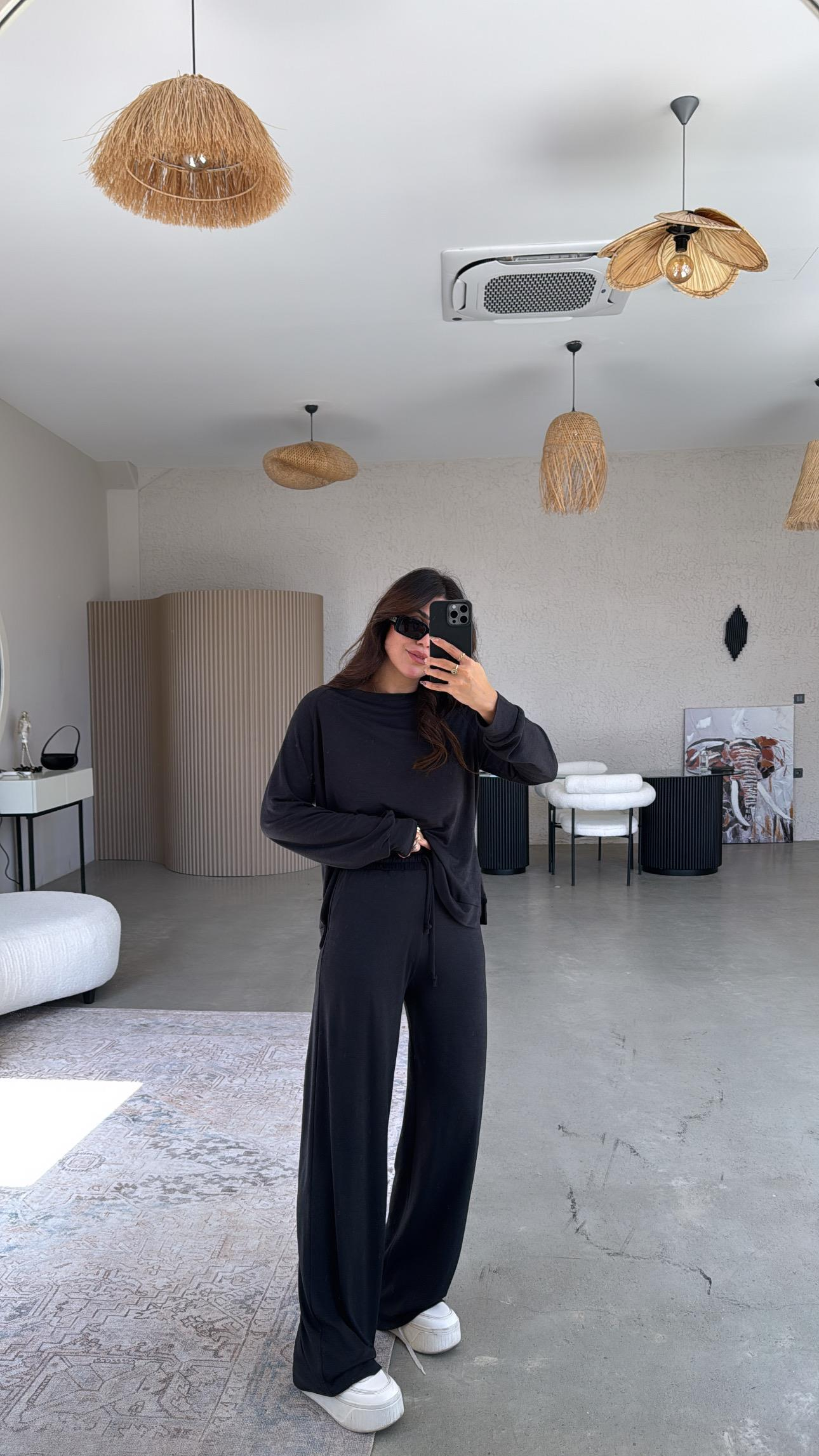 Siyah Pike Modal Basic Alt Üst Takım