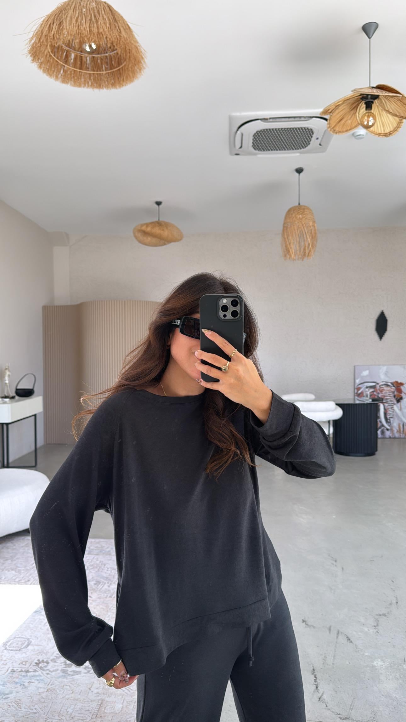 Siyah Pike Modal Basic Alt Üst Takım