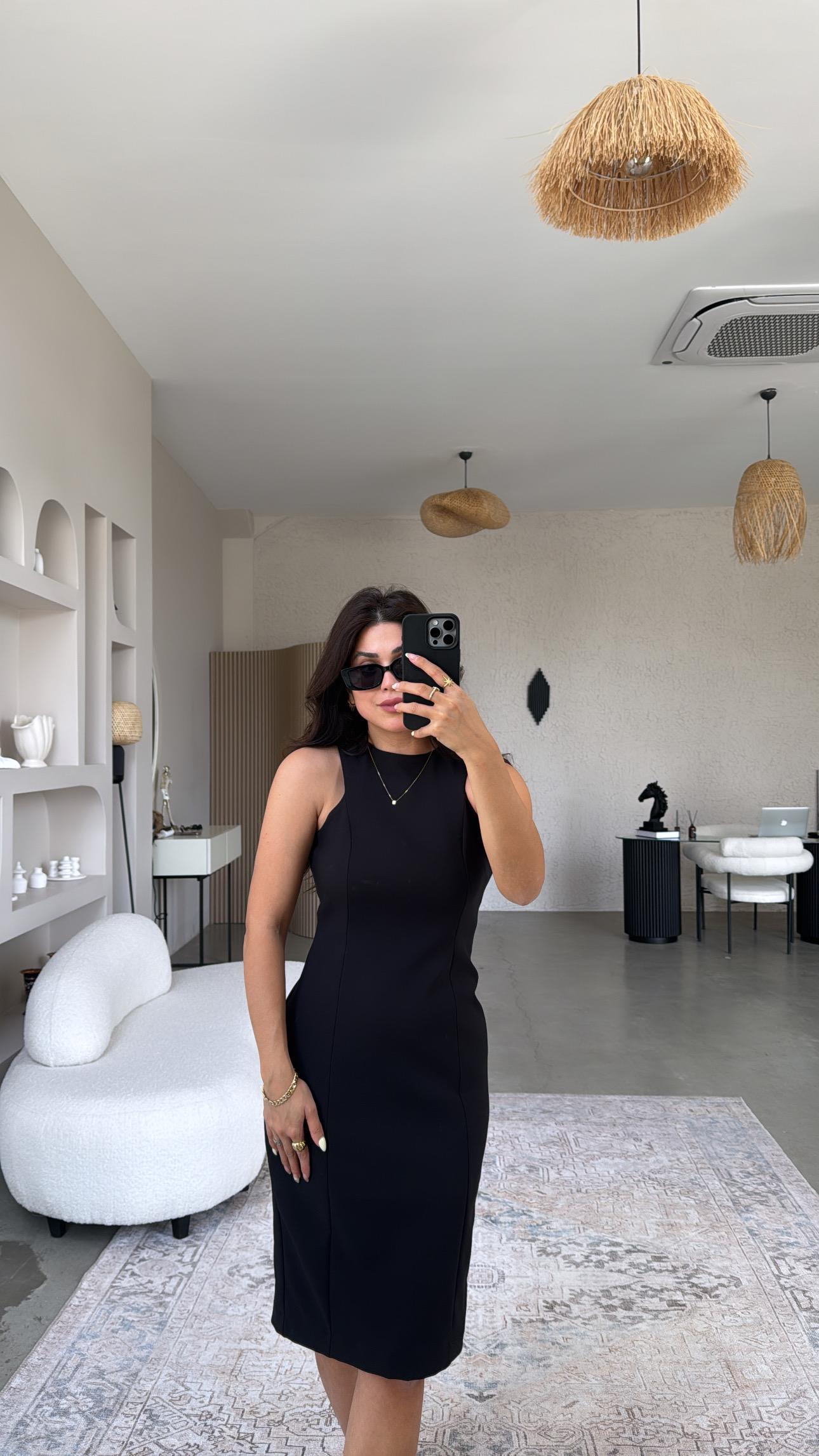Siyah Premium Kalem Elbise