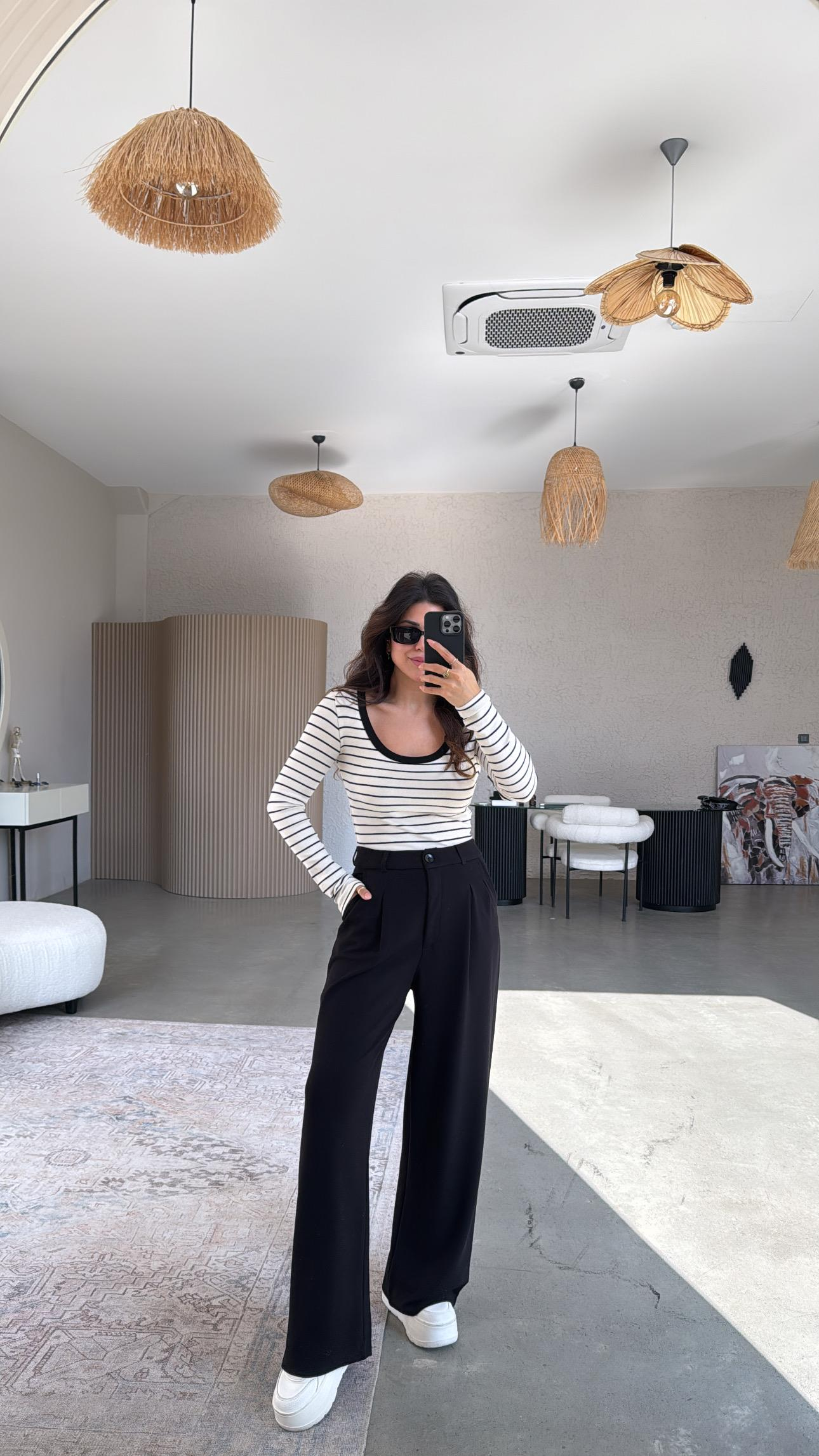 Siyah Relax Pantolon