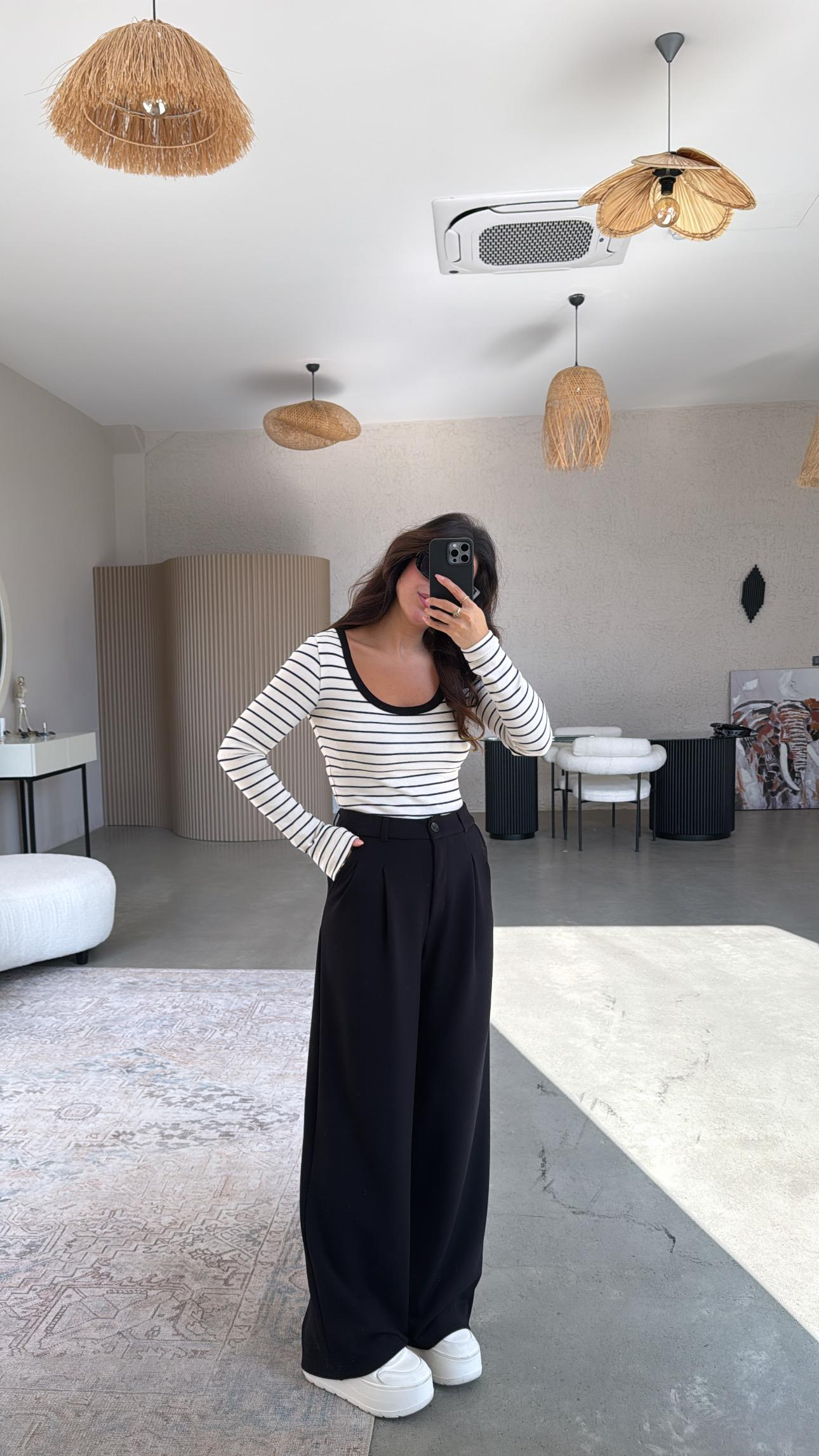 Siyah Relax Pantolon