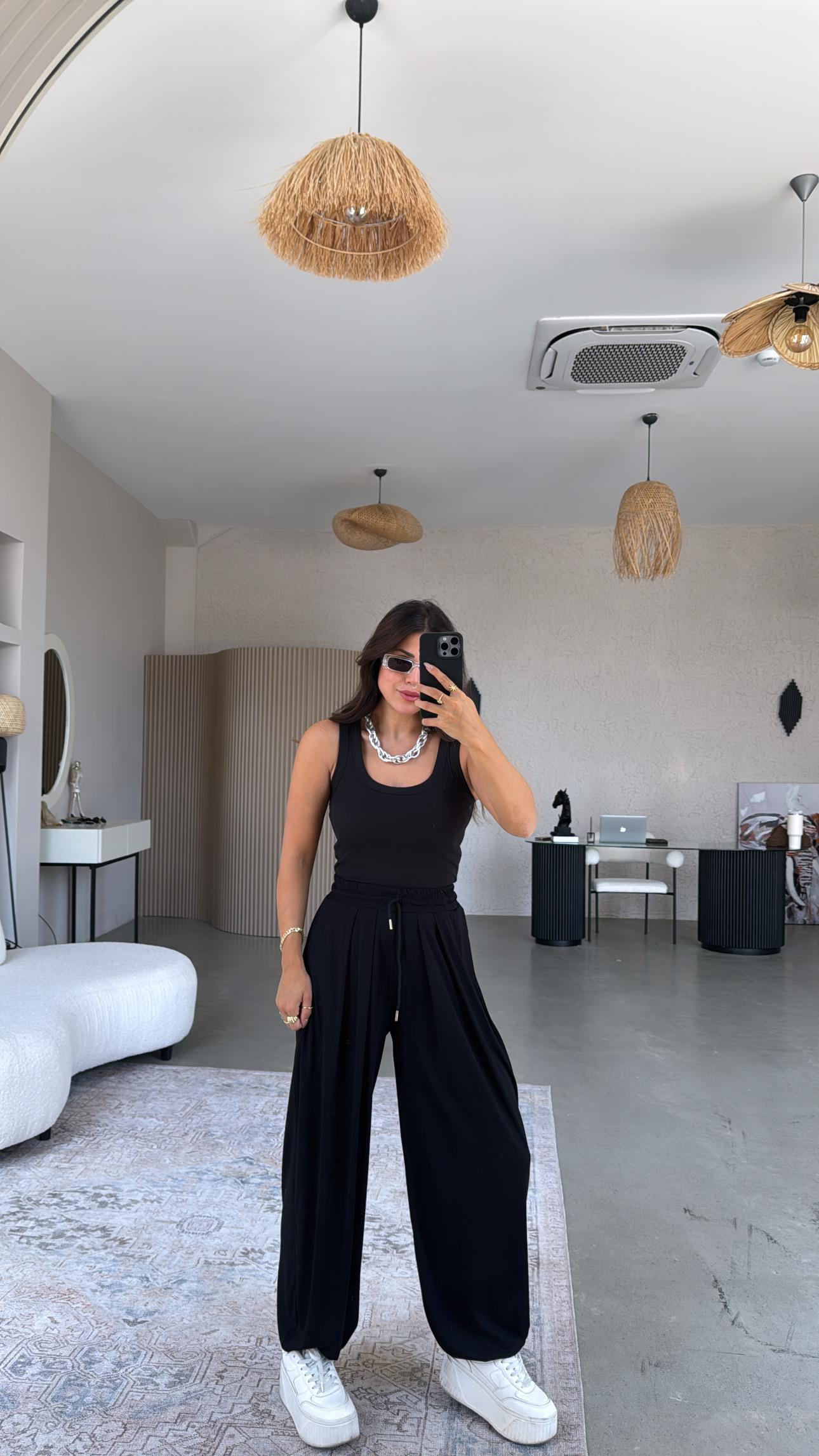 Siyah Salaş Modal Şalvar