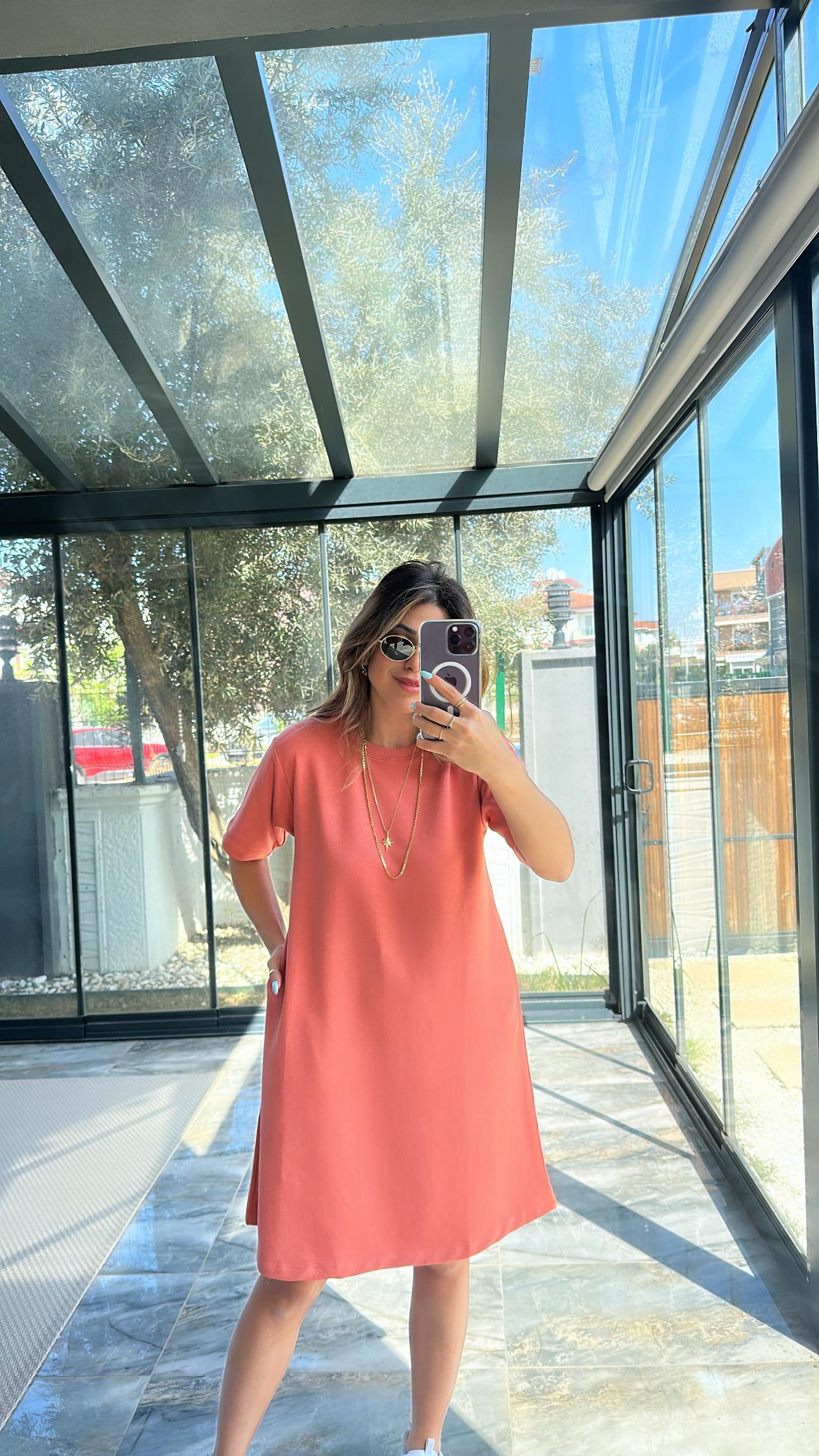 Somon Salaş İki İplik Basic Elbise