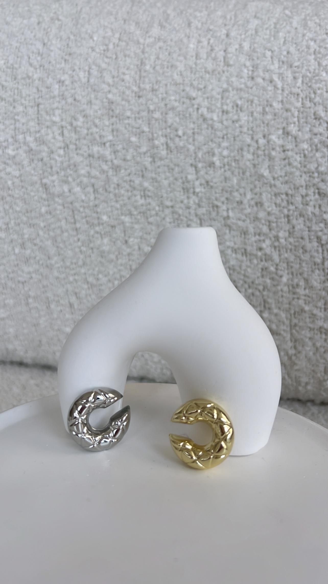 Tekli Silver Kıkırdak Küpe