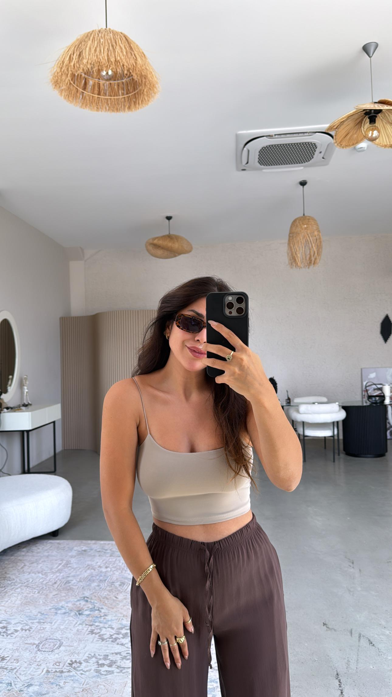 Vizon Lastik Askı Crop