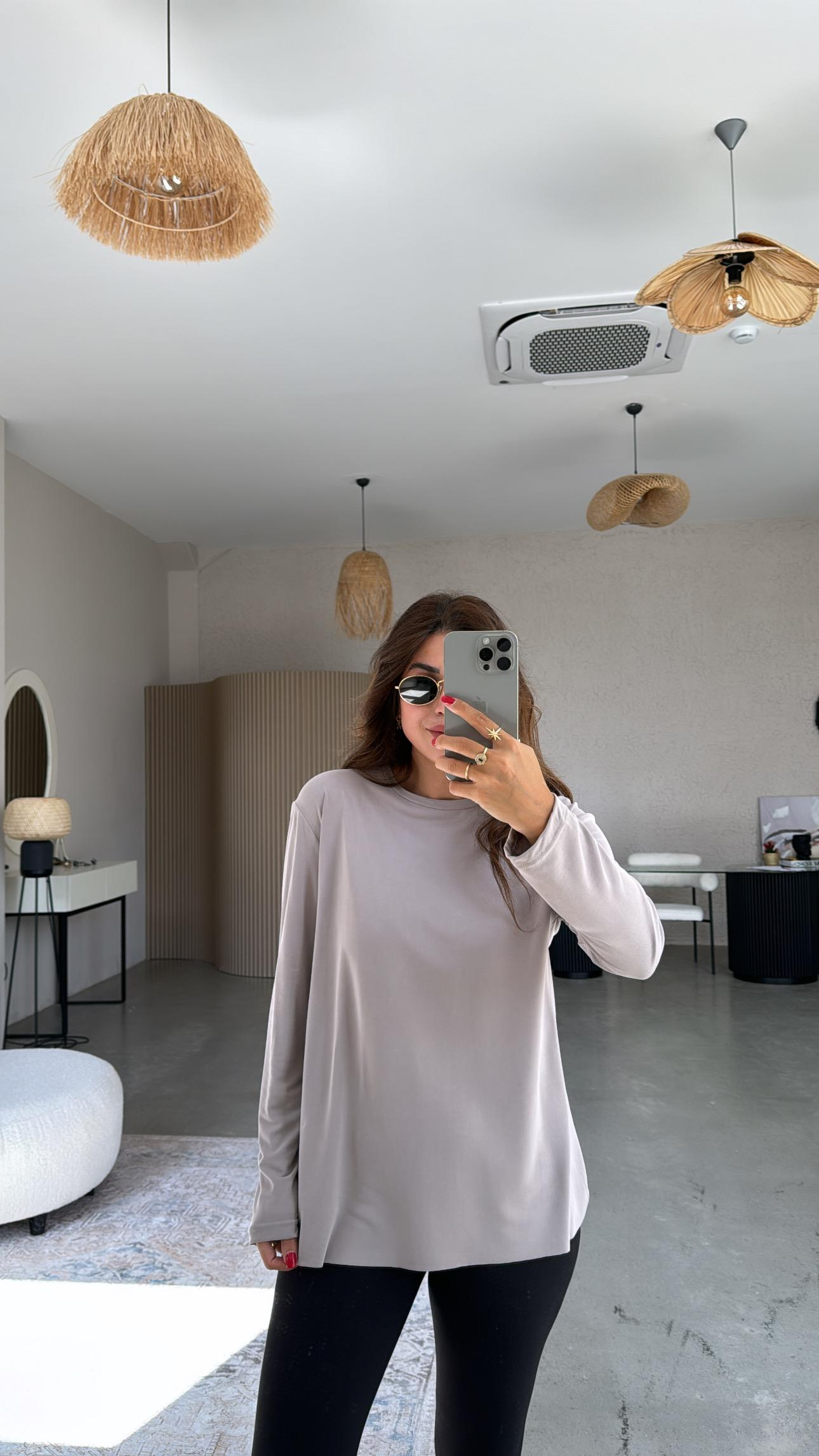 Vizon Uzun Kol Oys Basic Bluz