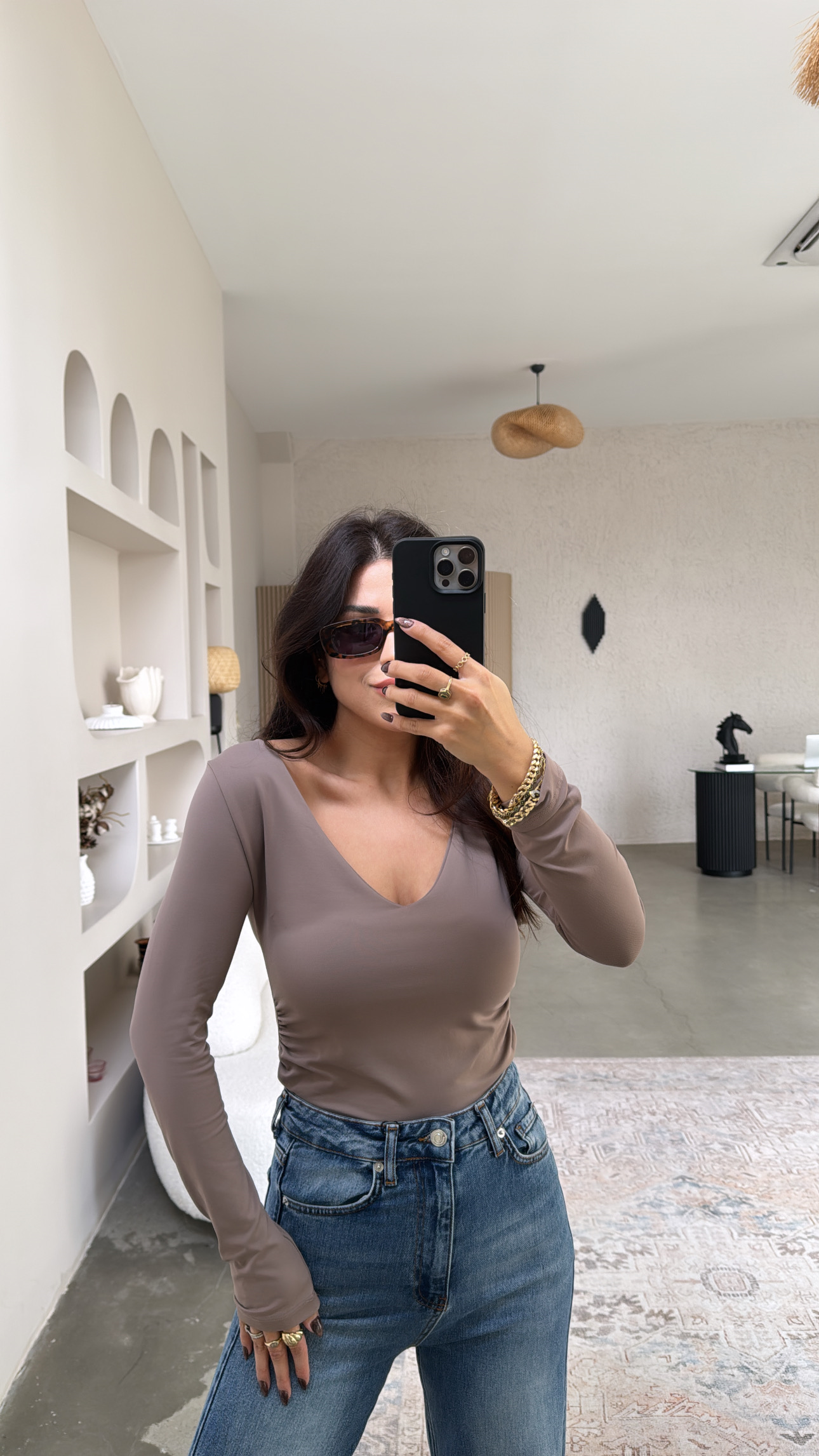 Vizon V Yaka Polyamid Bodysuit