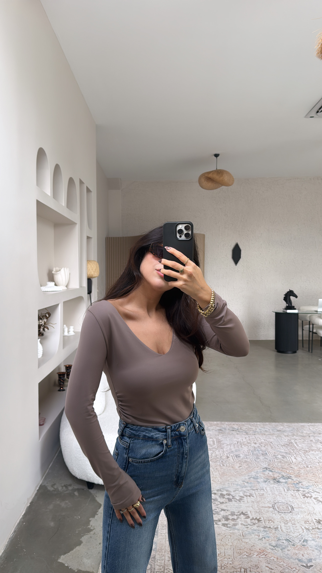 Vizon V Yaka Polyamid Bodysuit