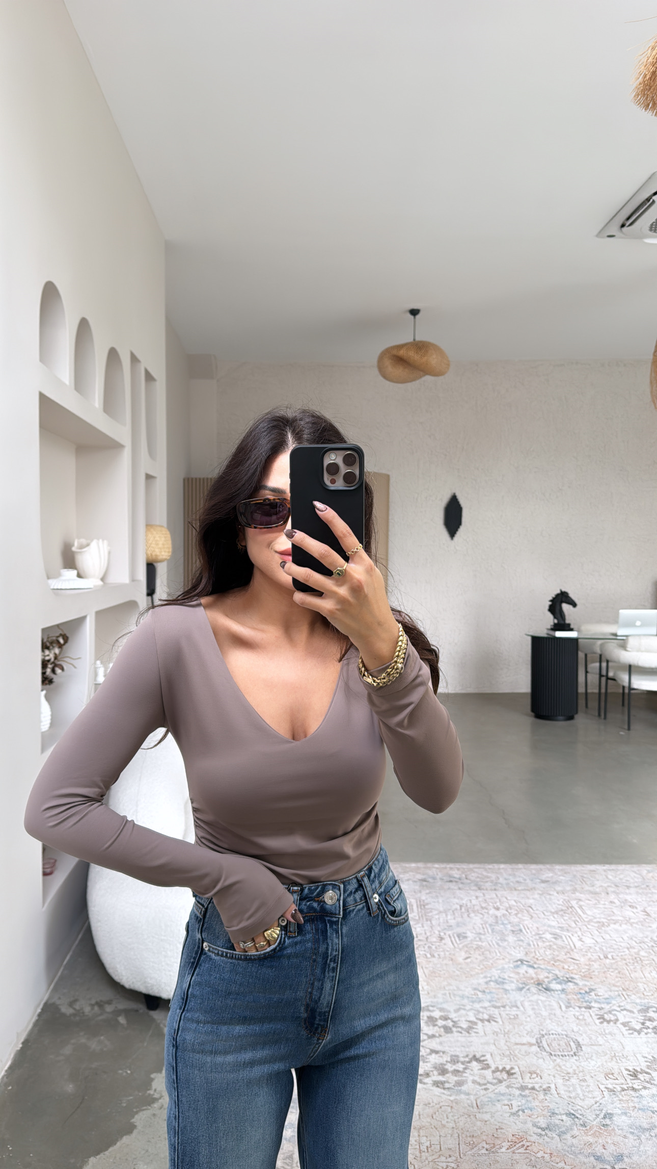 Vizon V Yaka Polyamid Bodysuit