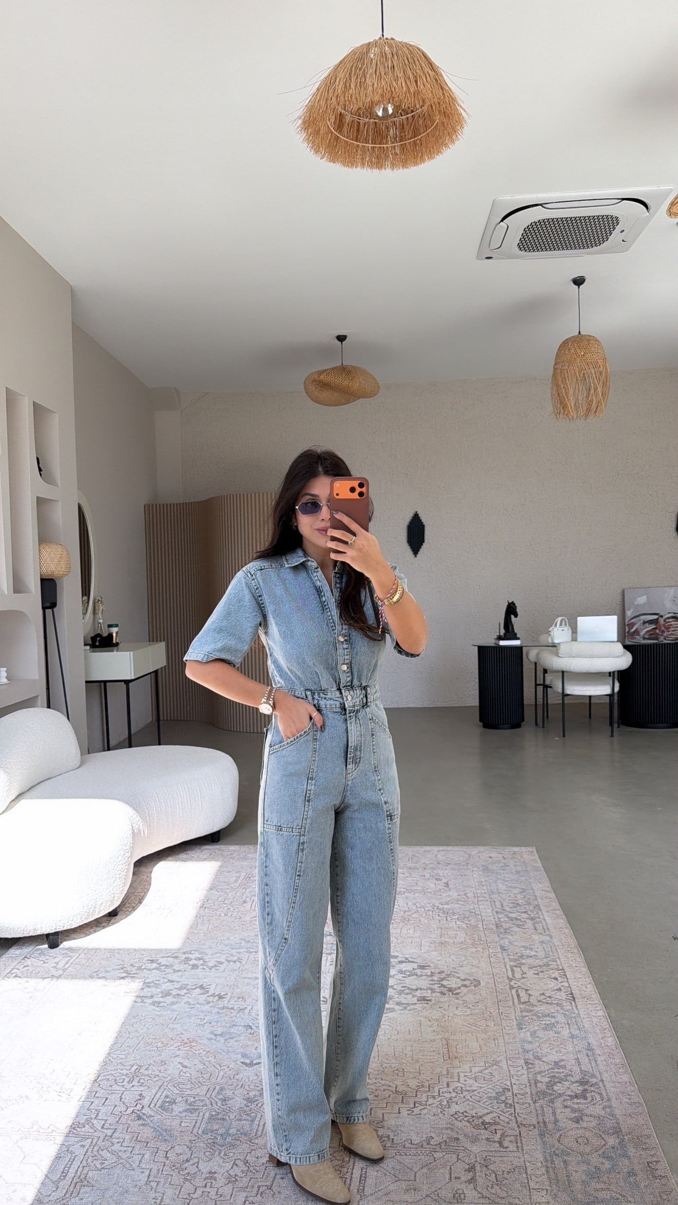 Yıkamalı Jean Tulum