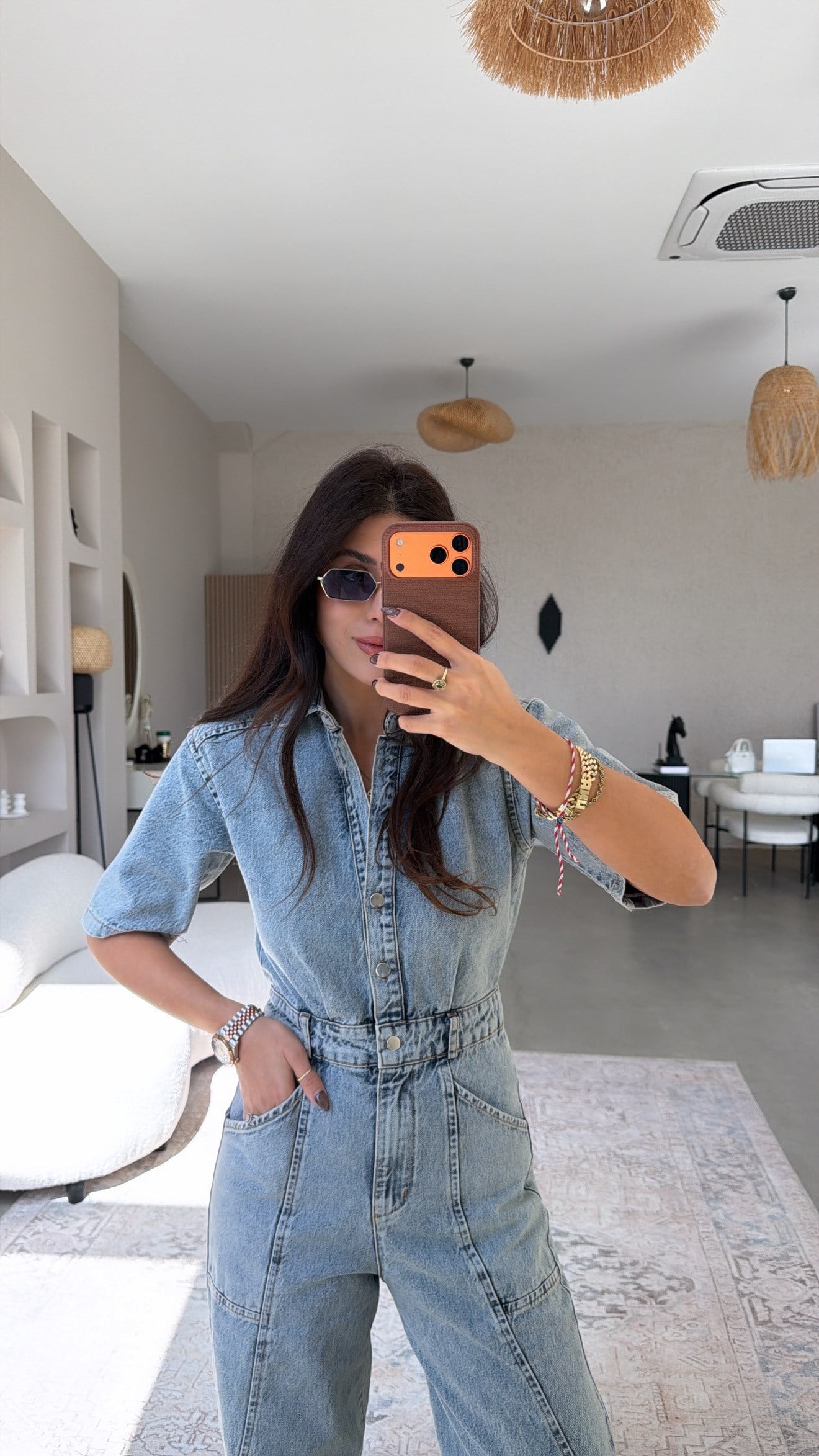 Yıkamalı Jean Tulum