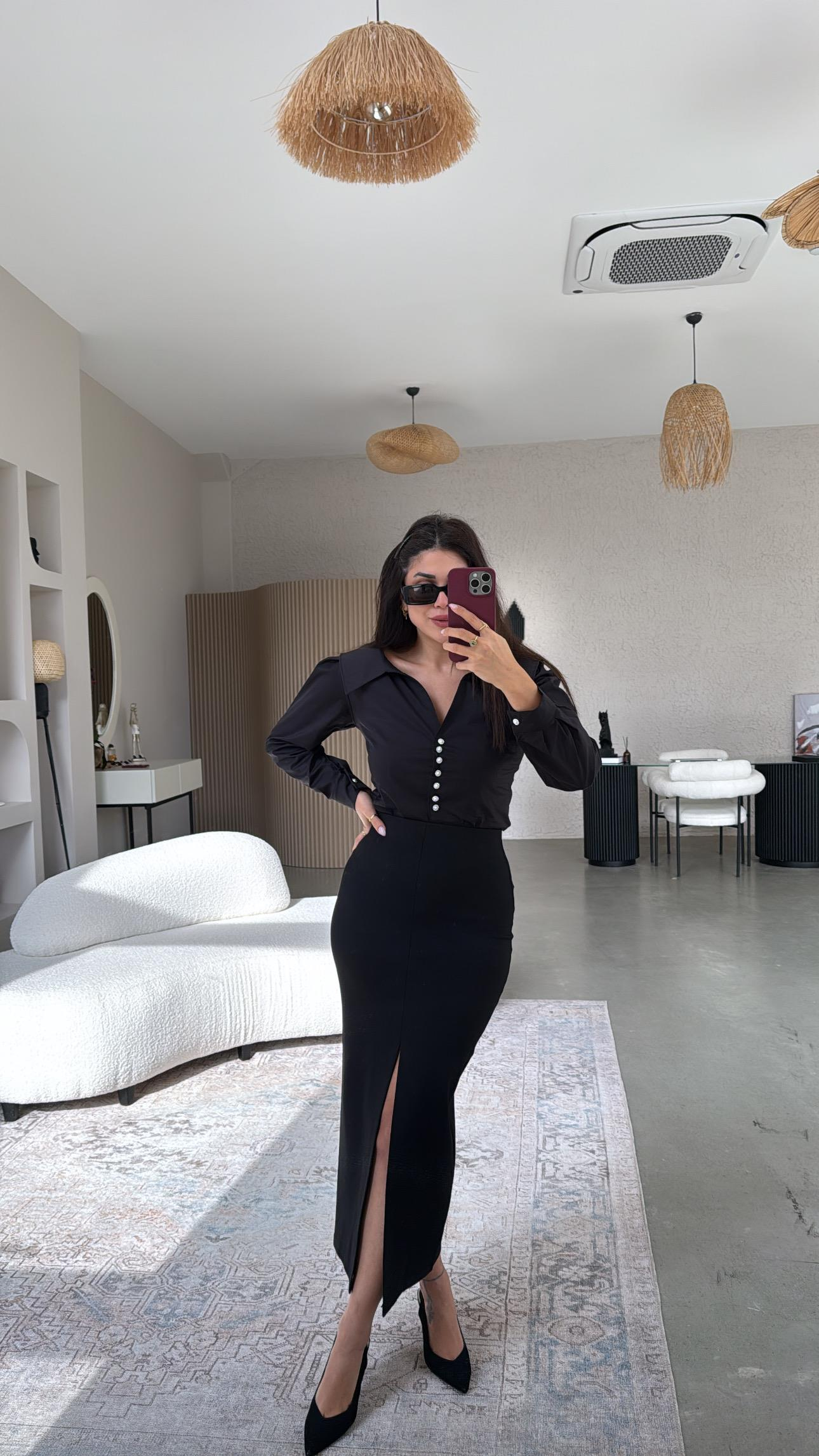 ZR Model Çelik Yırtmaçlı Etek