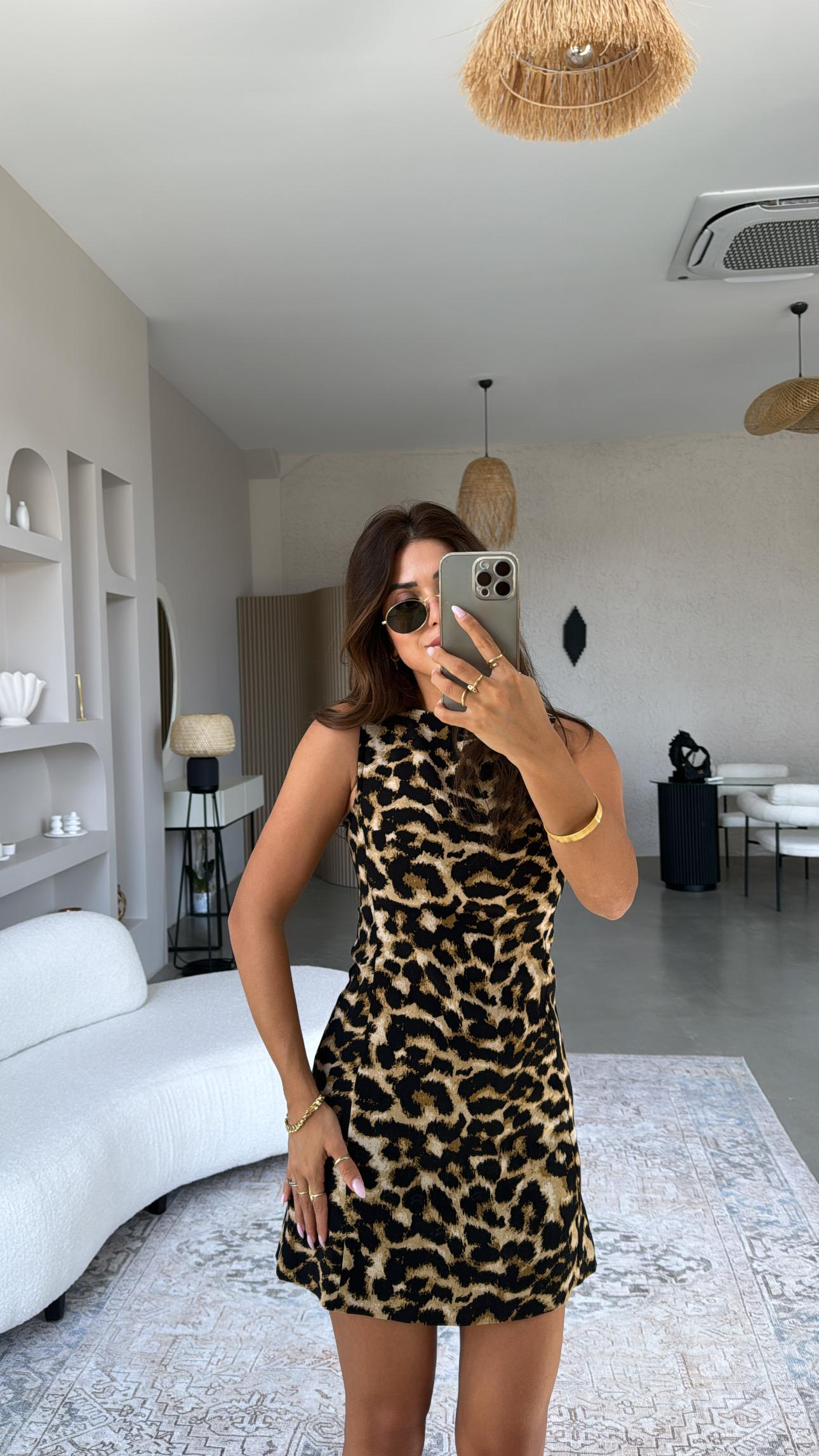 ZR Model Leopar Elbise