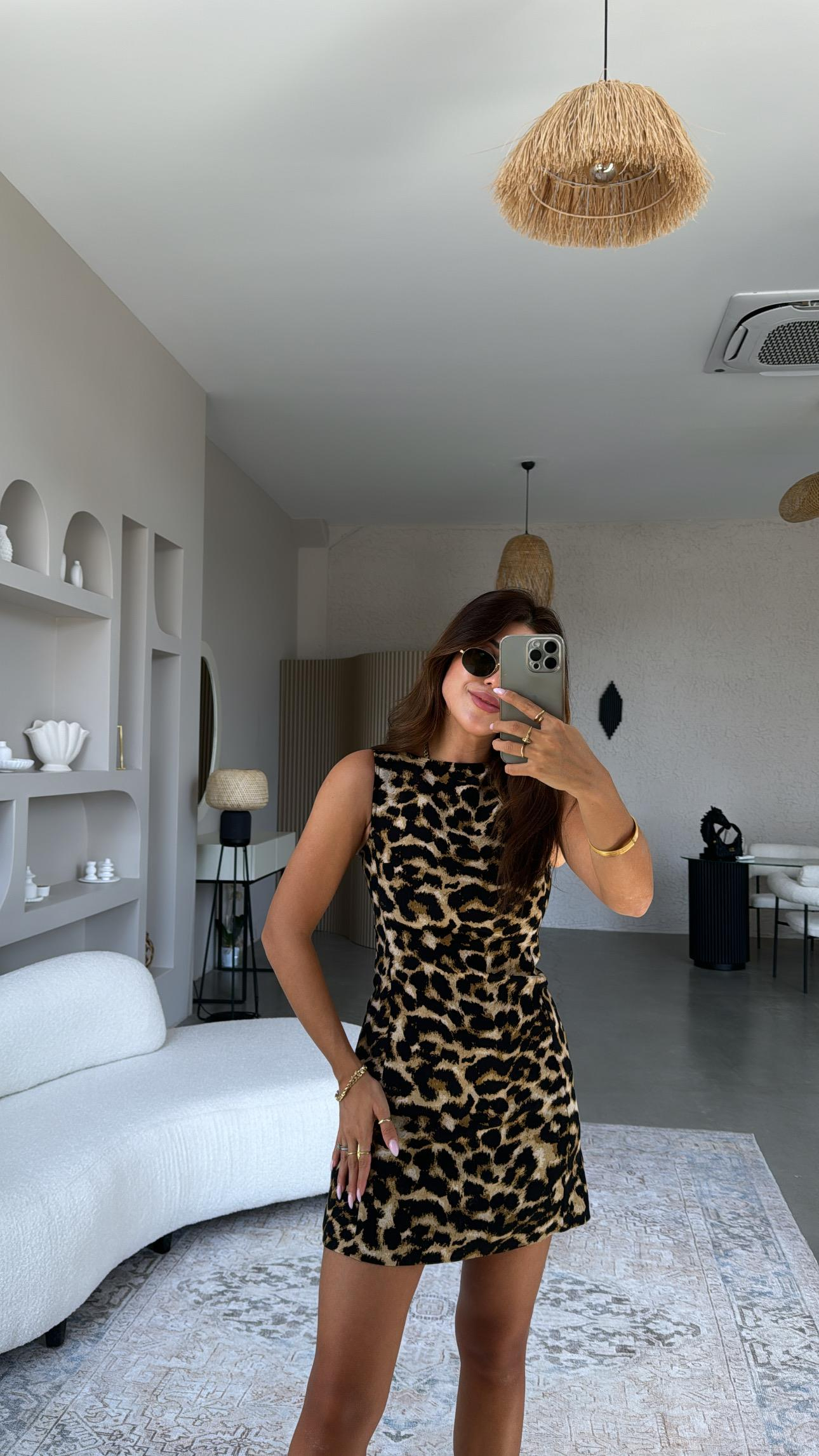 ZR Model Leopar Elbise