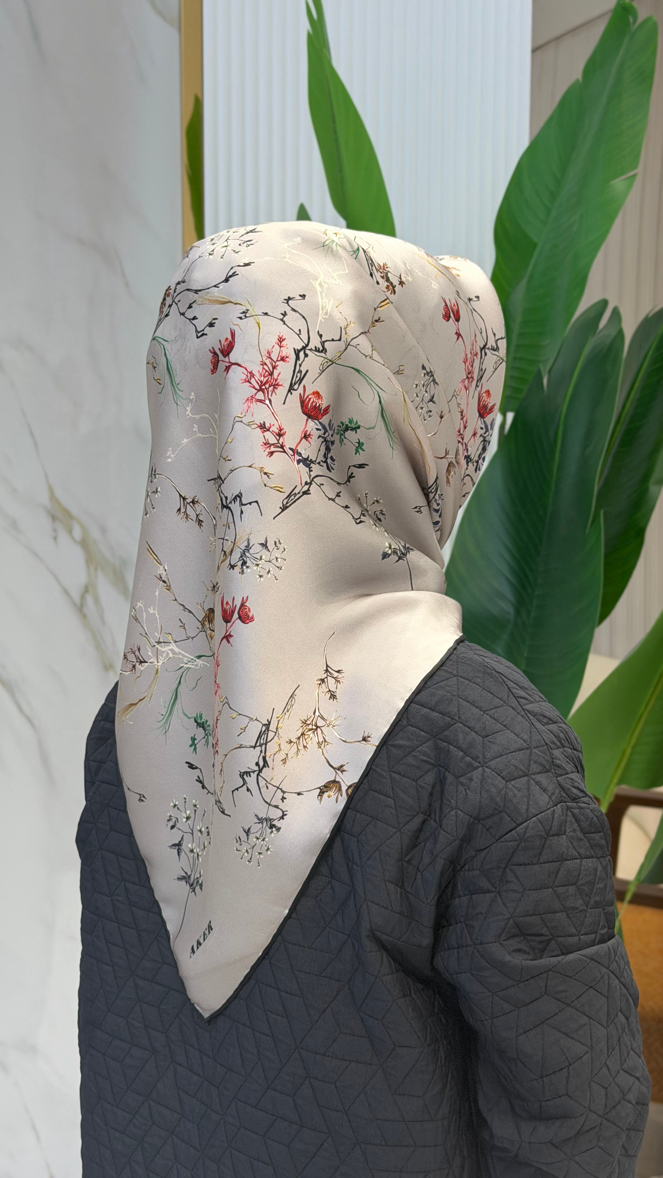 AKER SURA İPEK EŞARP - 9077701-313