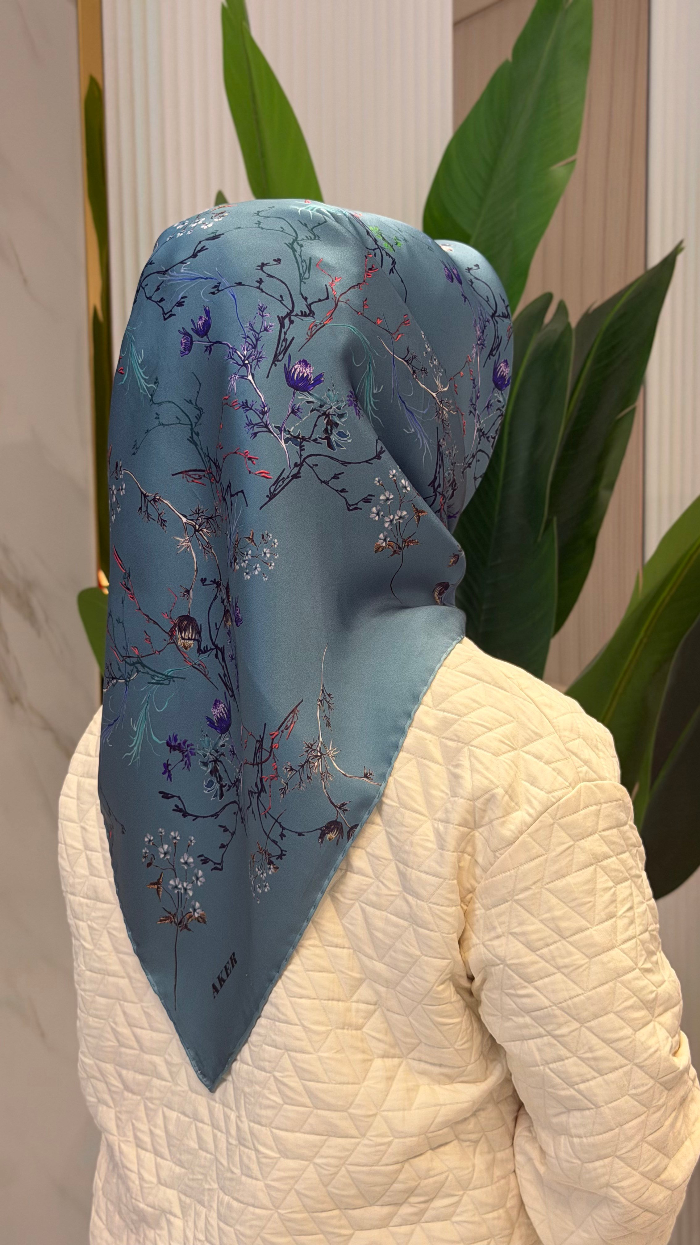 AKER SURA İPEK EŞARP - 9077701-353
