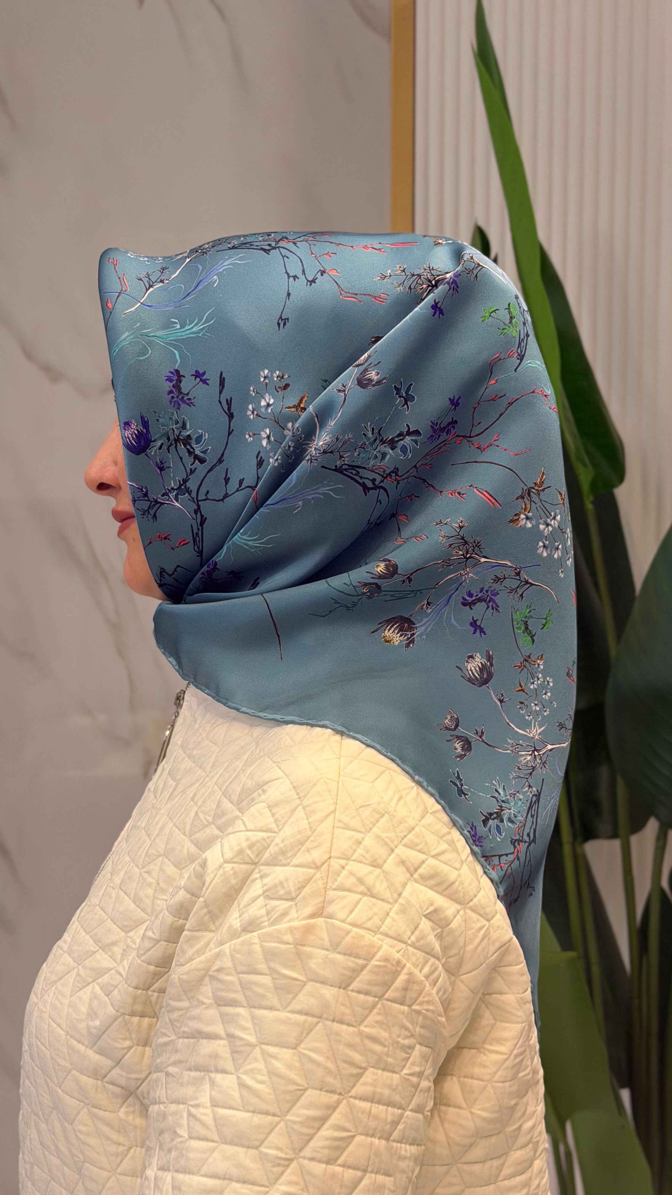 AKER SURA İPEK EŞARP - 9077701-353
