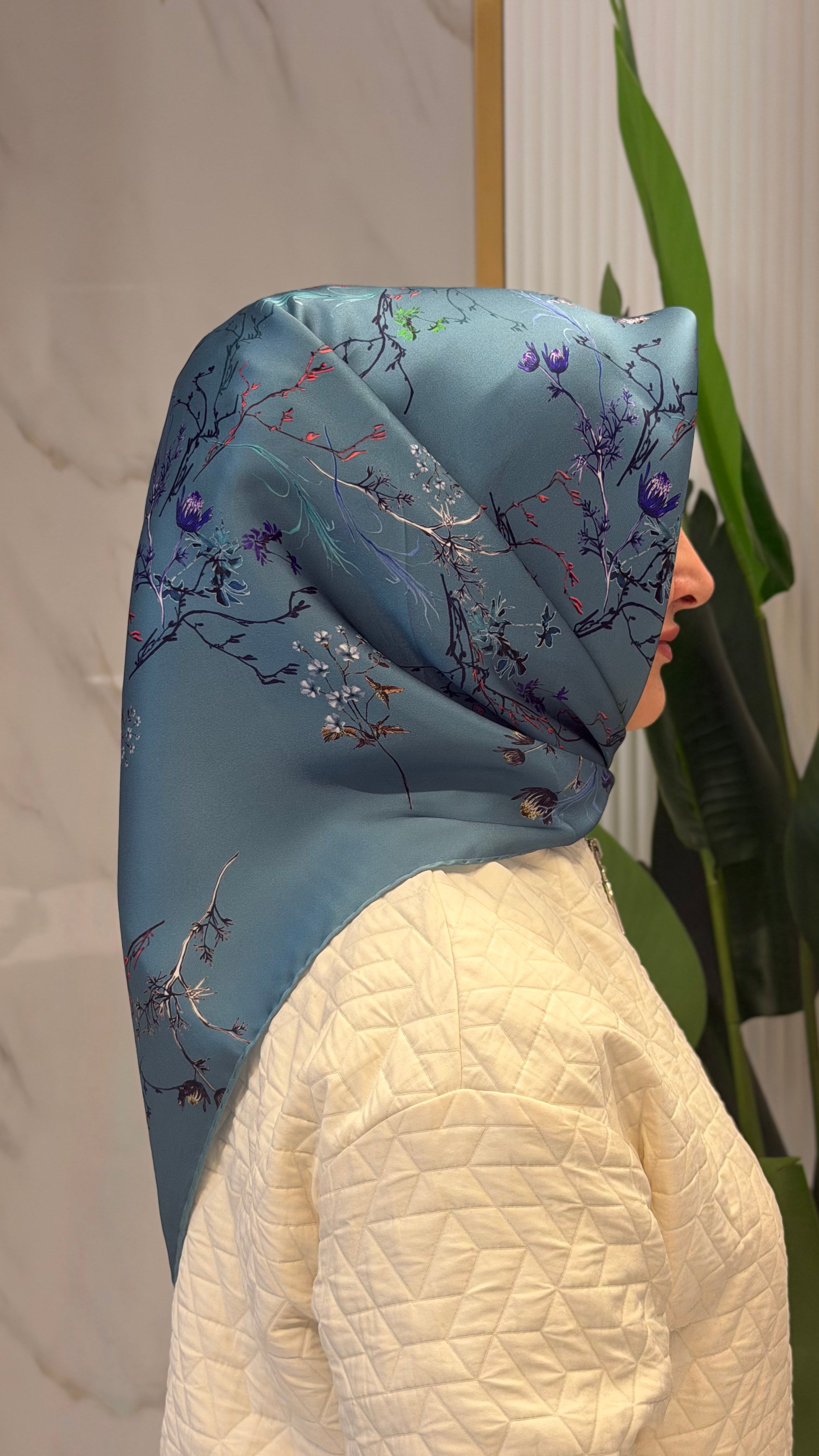 AKER SURA İPEK EŞARP - 9077701-353