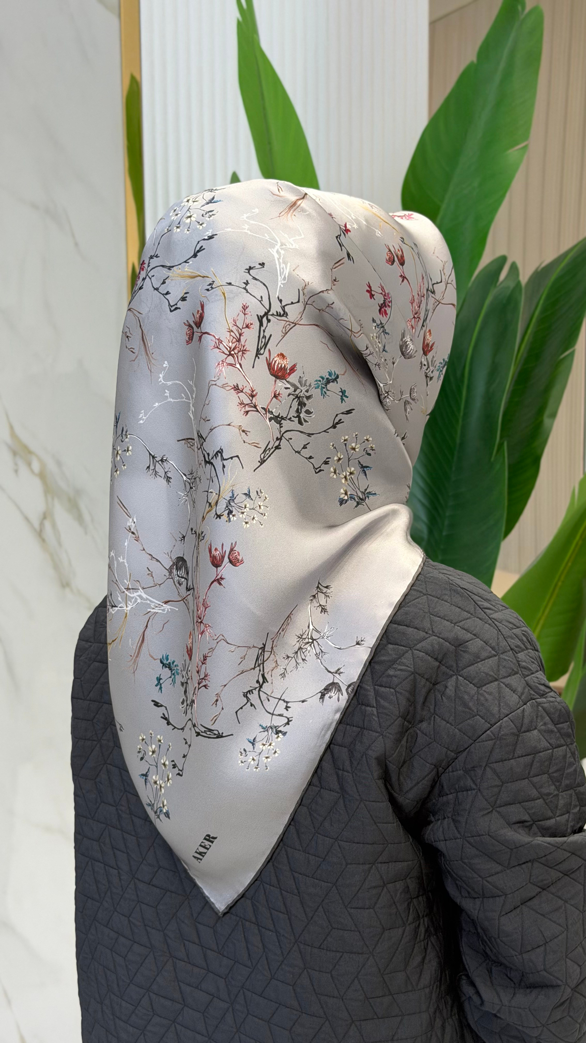 AKER SURA İPEK EŞARP - 9077701-371