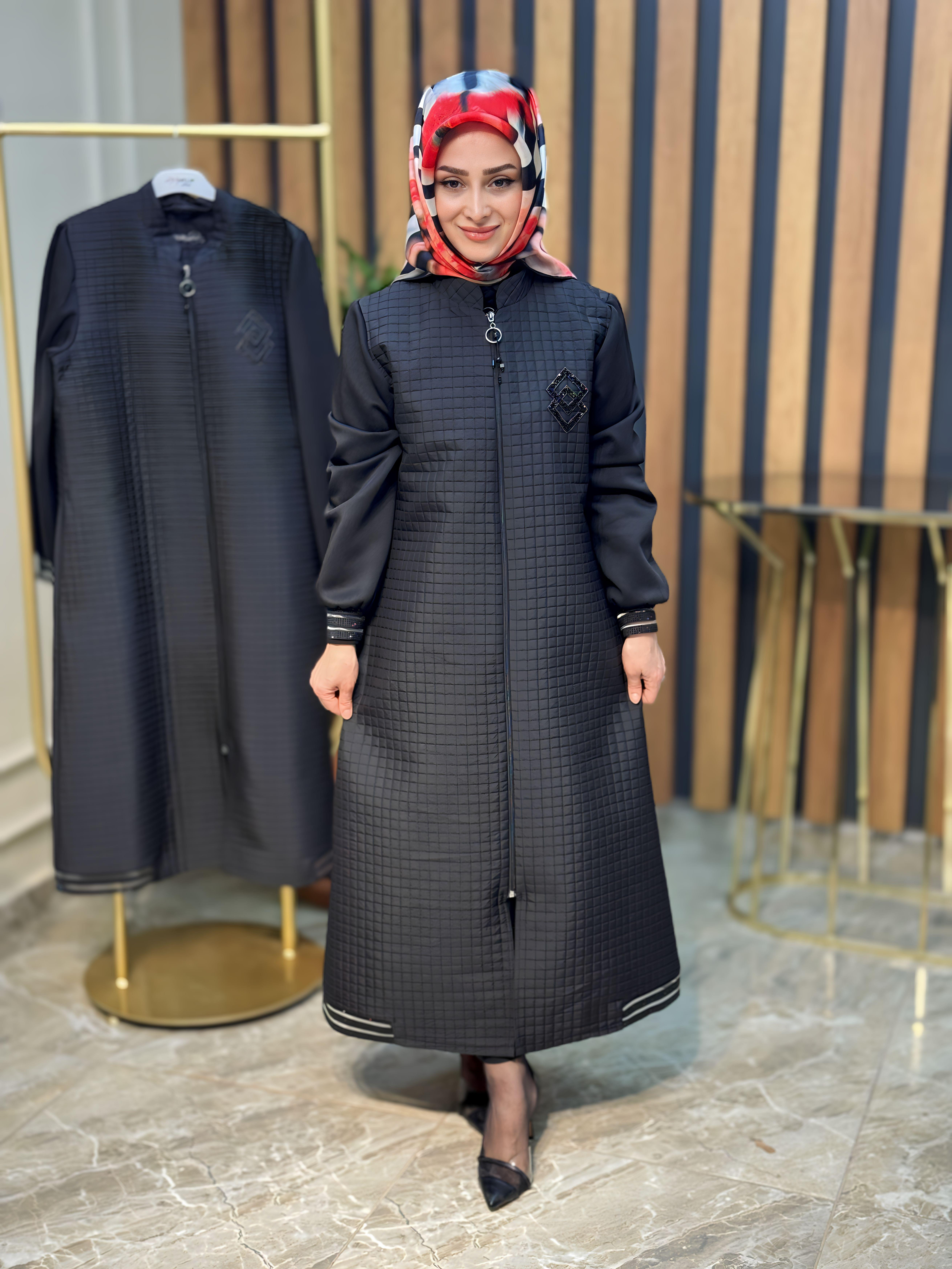ARMALI TAŞLI ÖNDEN FERMUARLI GİY-ÇIK KAP-3171