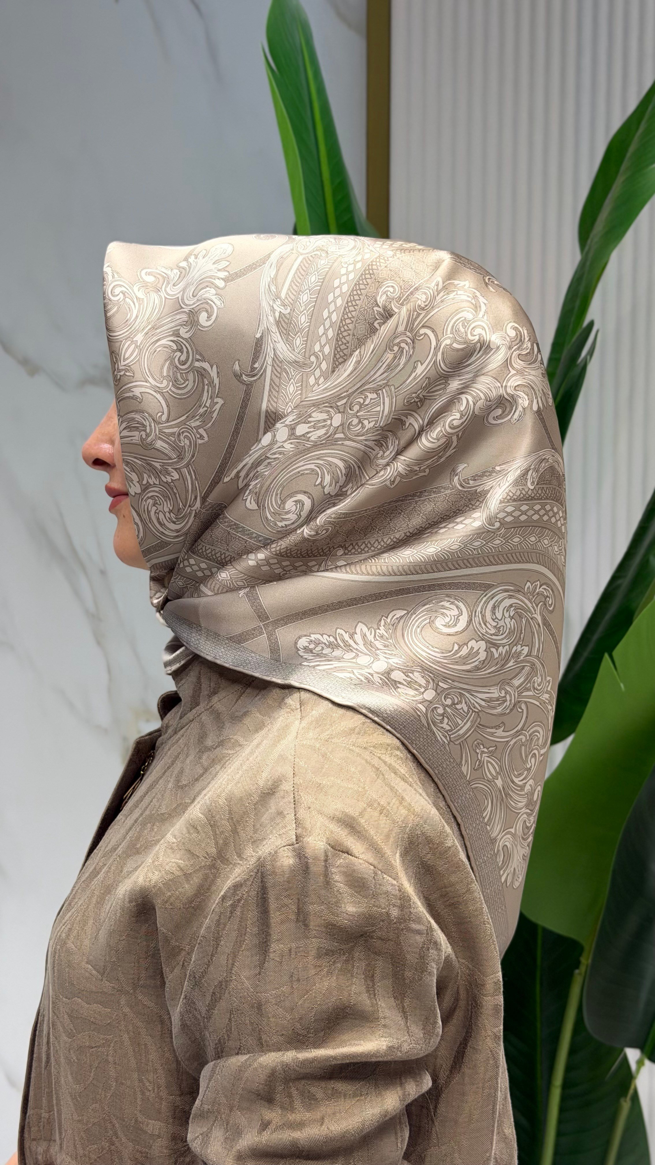 ARMİNE SURA İPEK EŞARP -9537-54