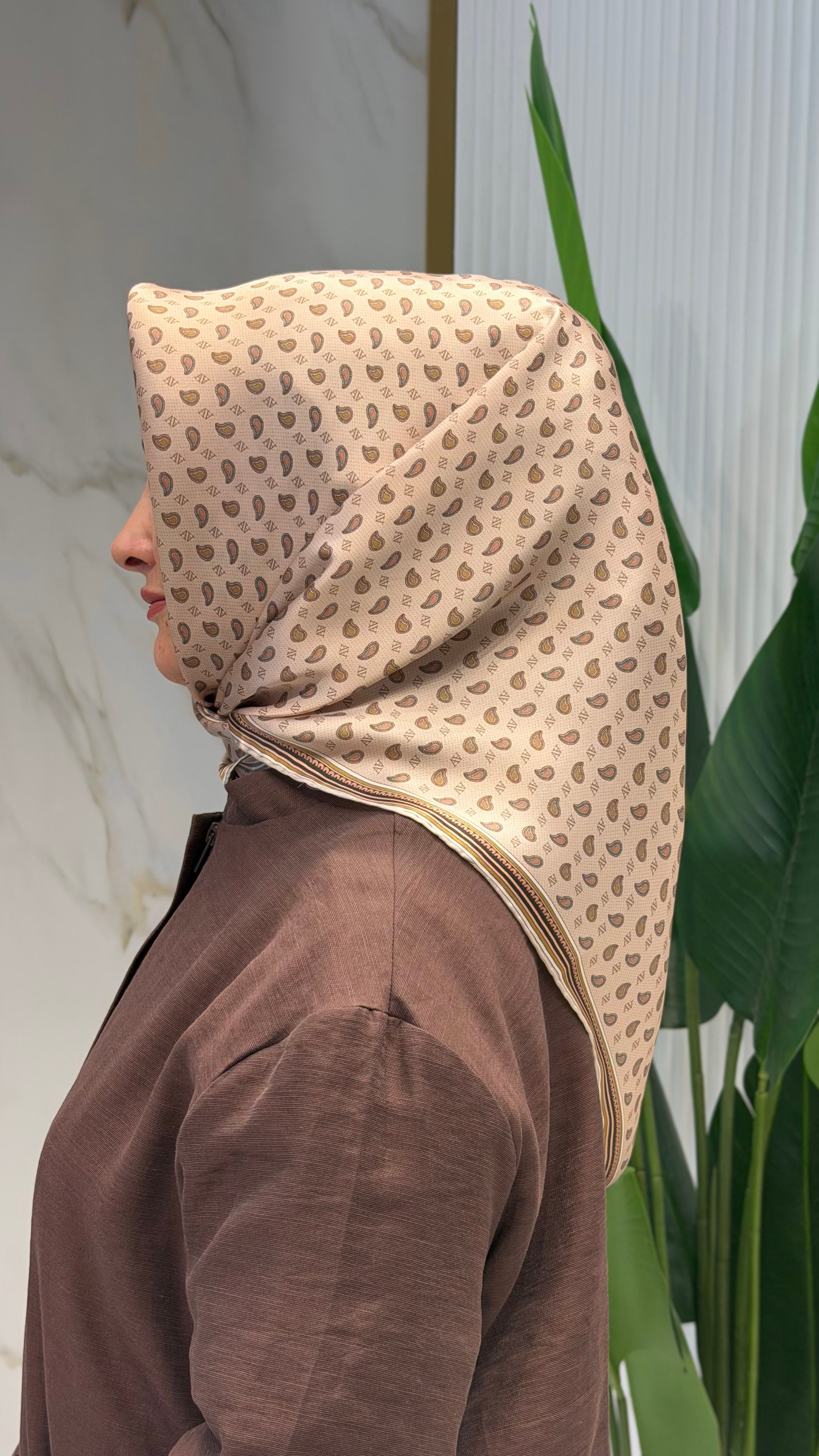 ARMİNE SURA İPEK EŞARP - 9548-35
