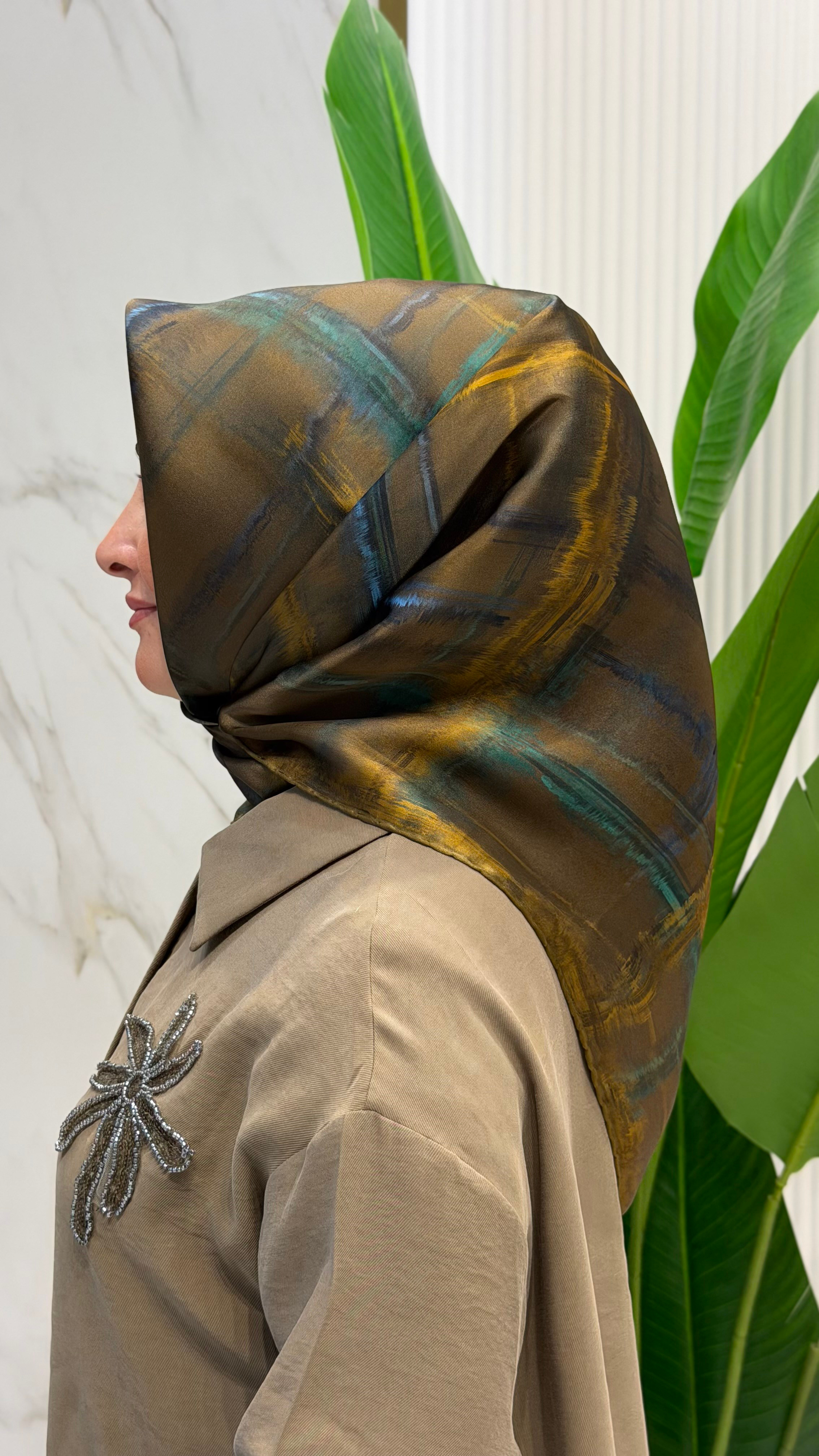 ARMİNE SURA İPEK EŞARP 9602-80