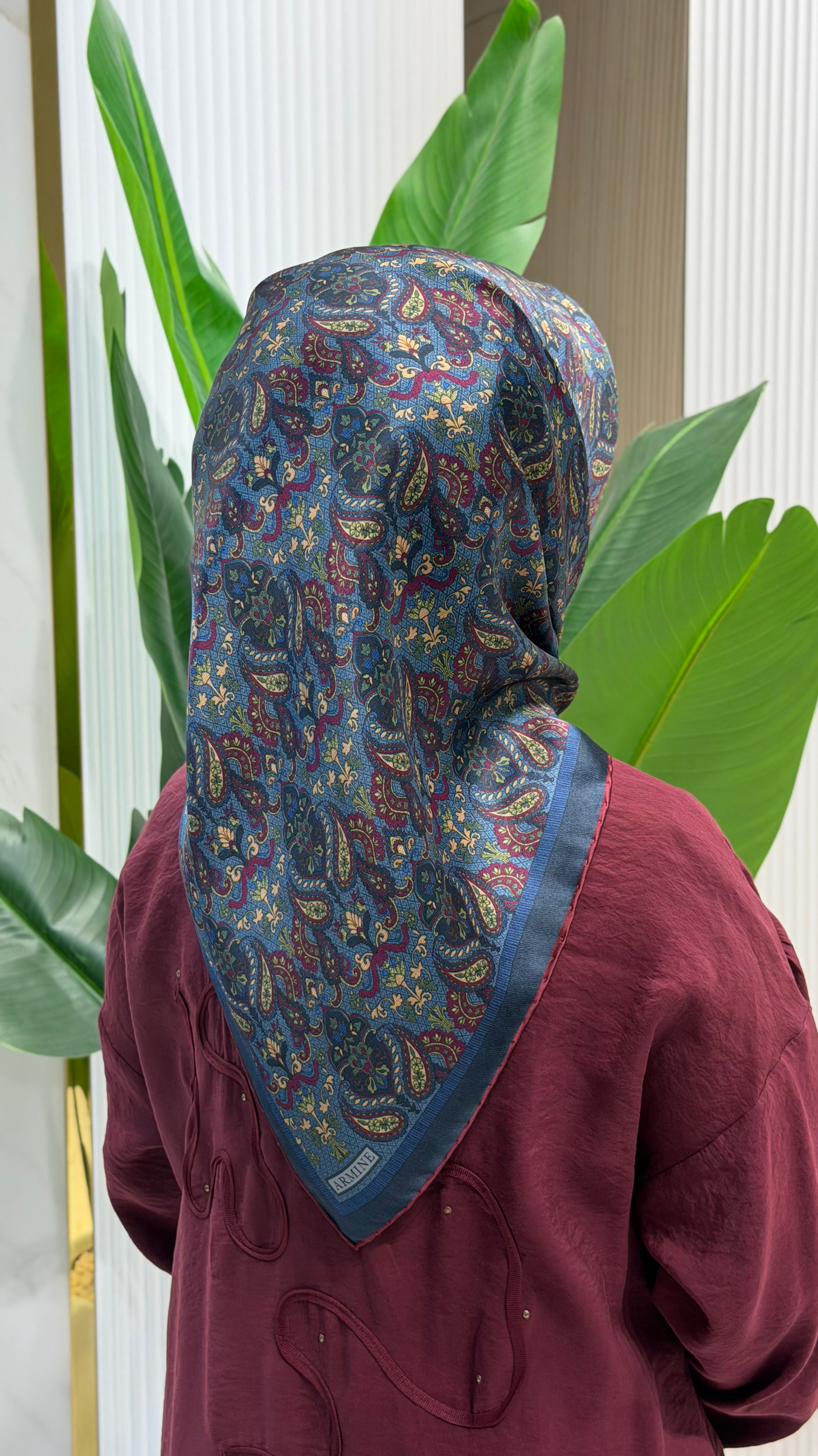ARMİNE SURA İPEK EŞARP 9609-80